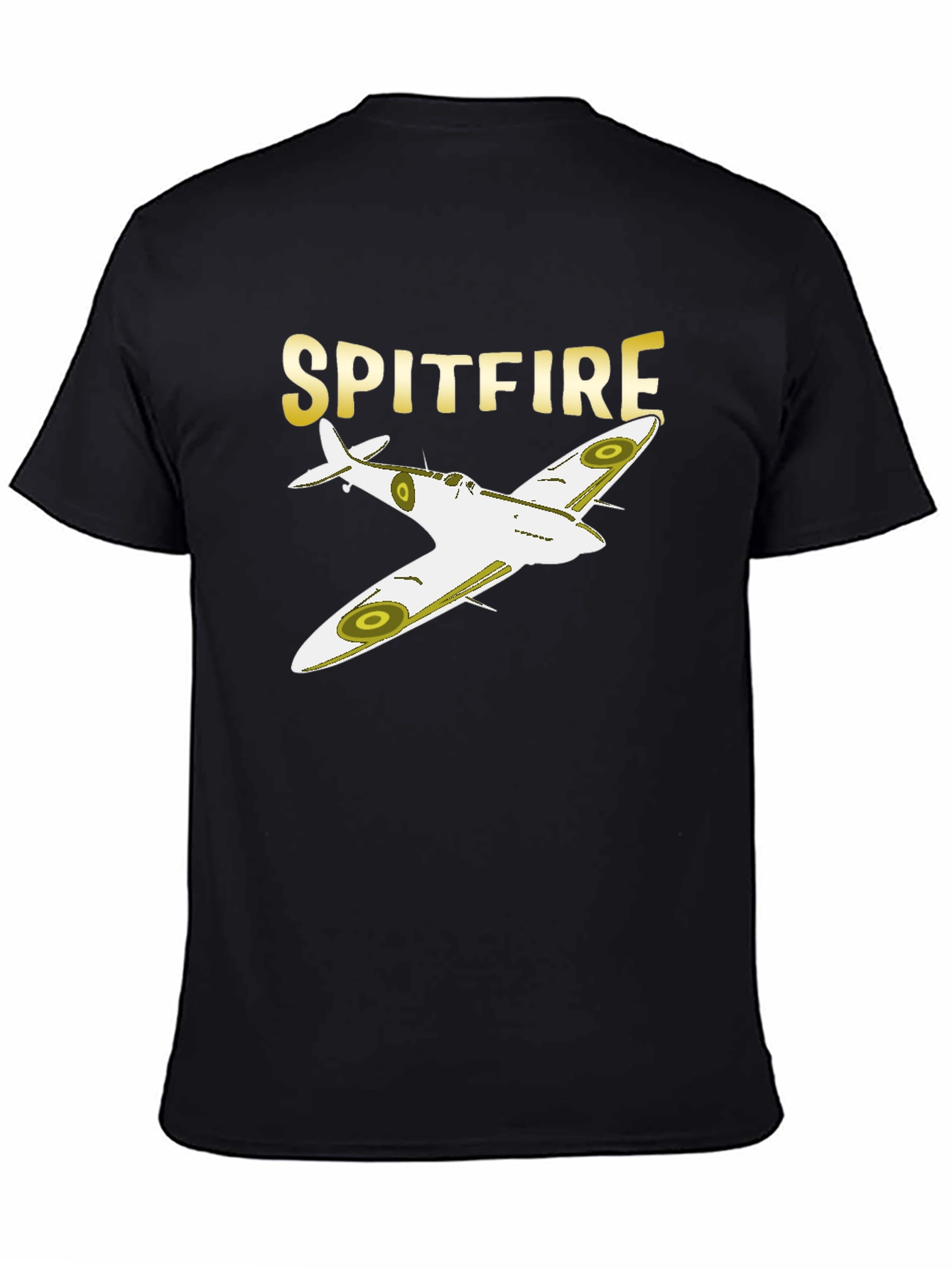 Spitfire Plane Graphic T-Shirt - Classic Aviation Tee