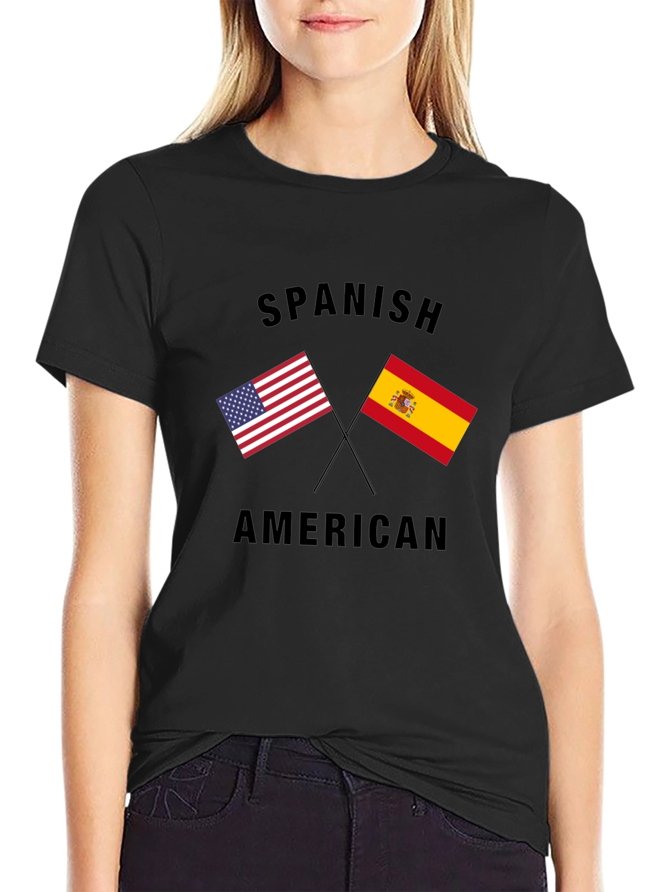 Spanish American Flag Graphic T-Shirt