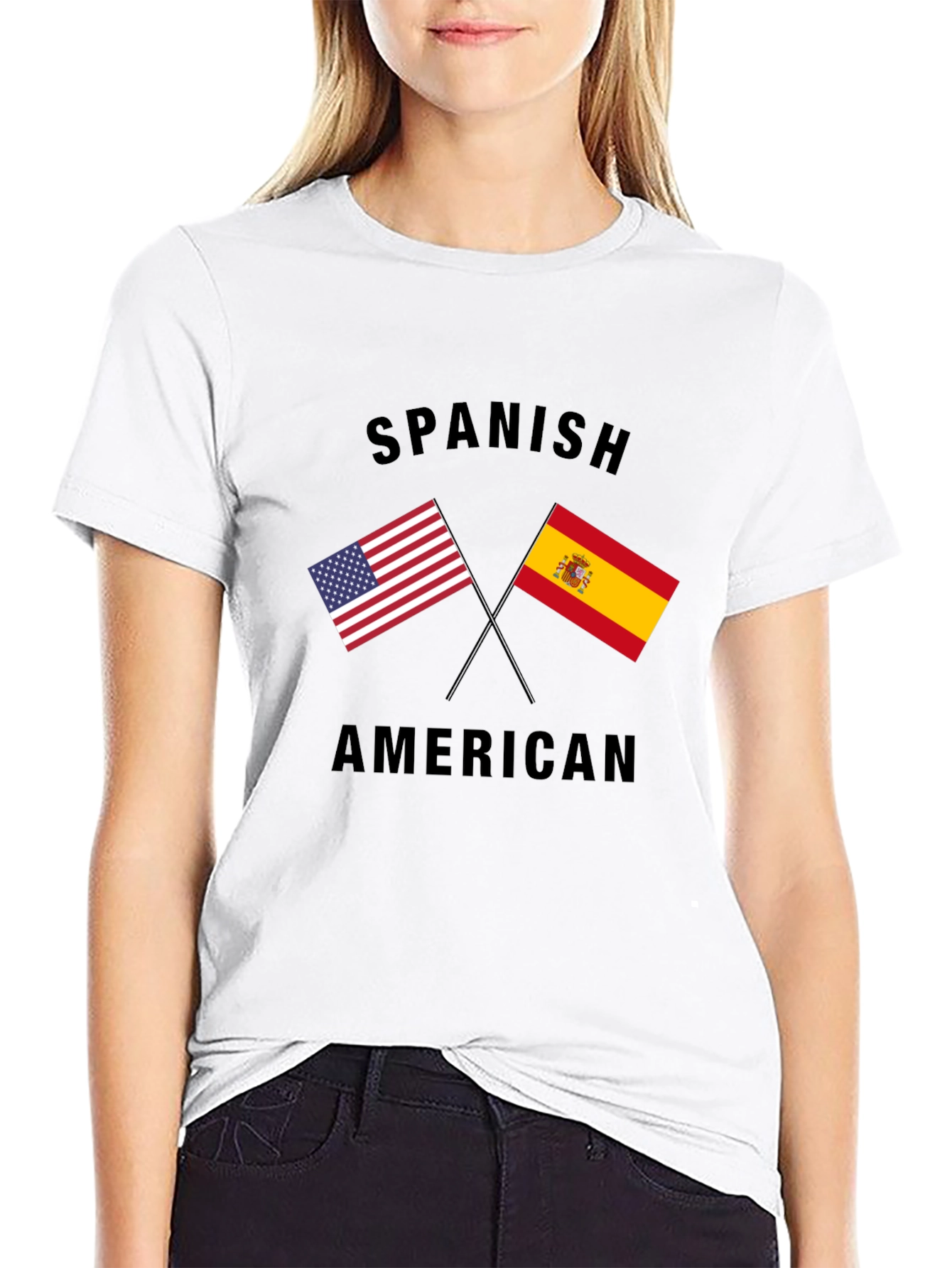 Spanish American Flag Graphic T-Shirt