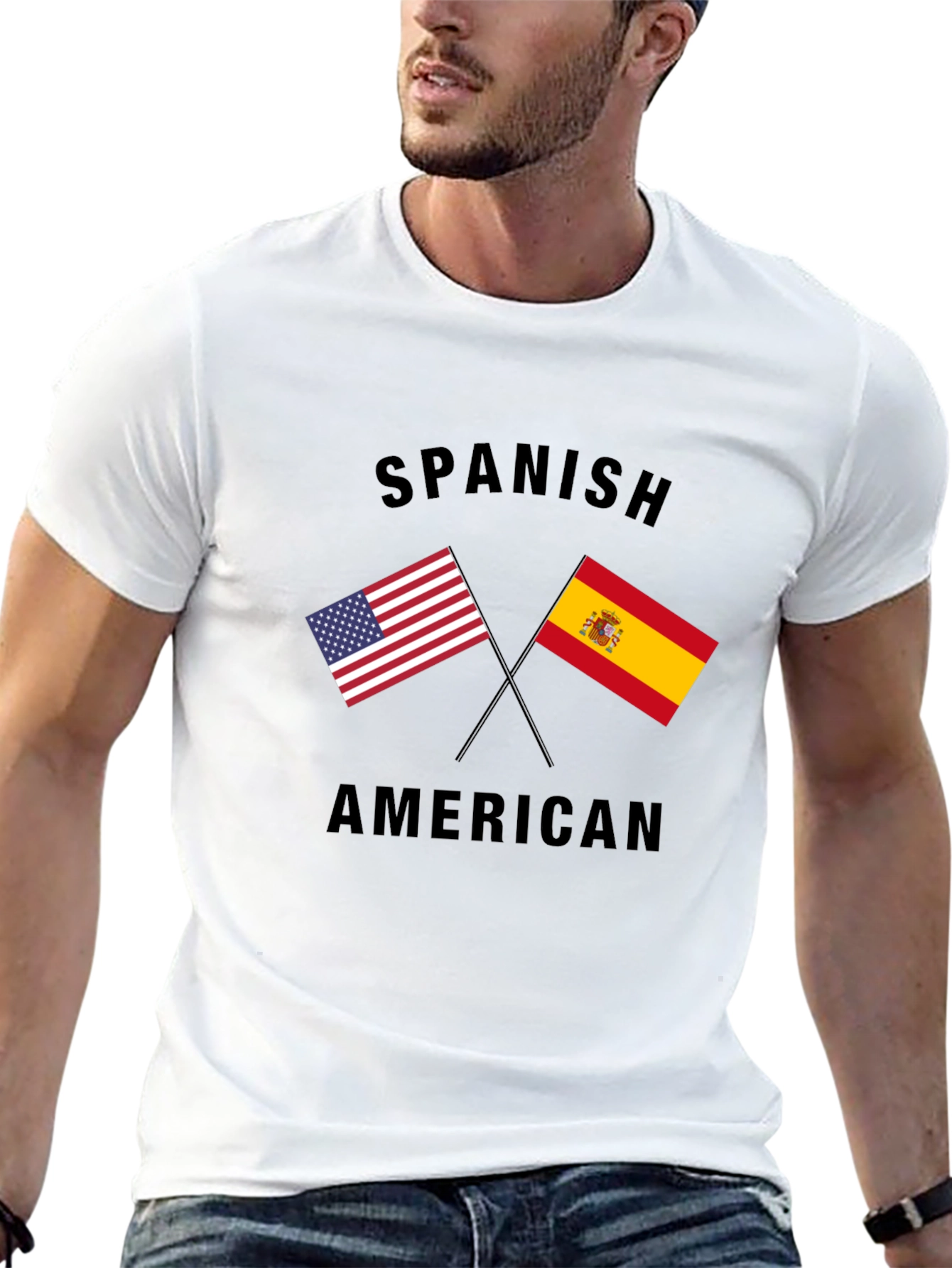 Spanish American Flag Graphic T-Shirt