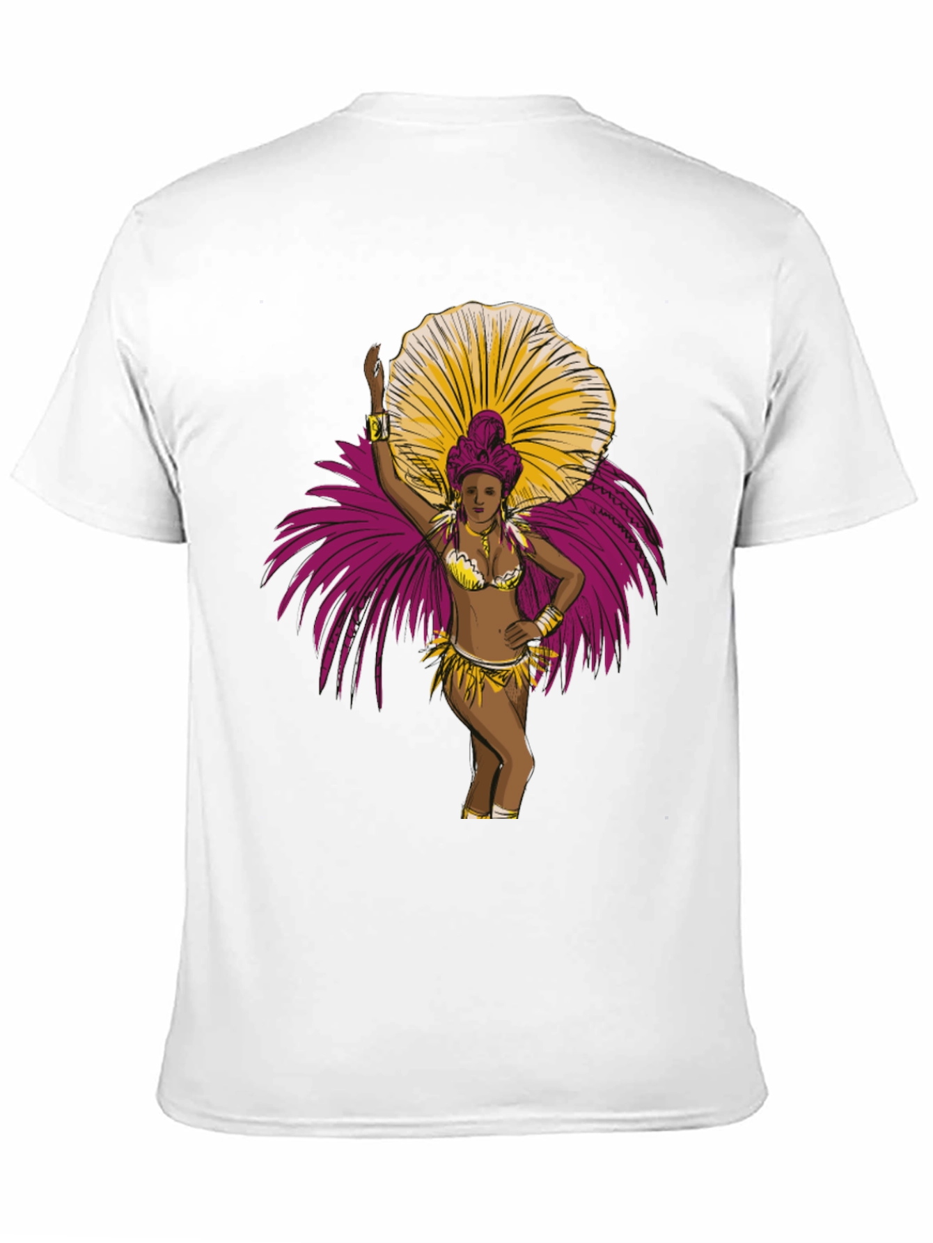 Carnival Dancer Graphic T-Shirt - Bold Black Tee