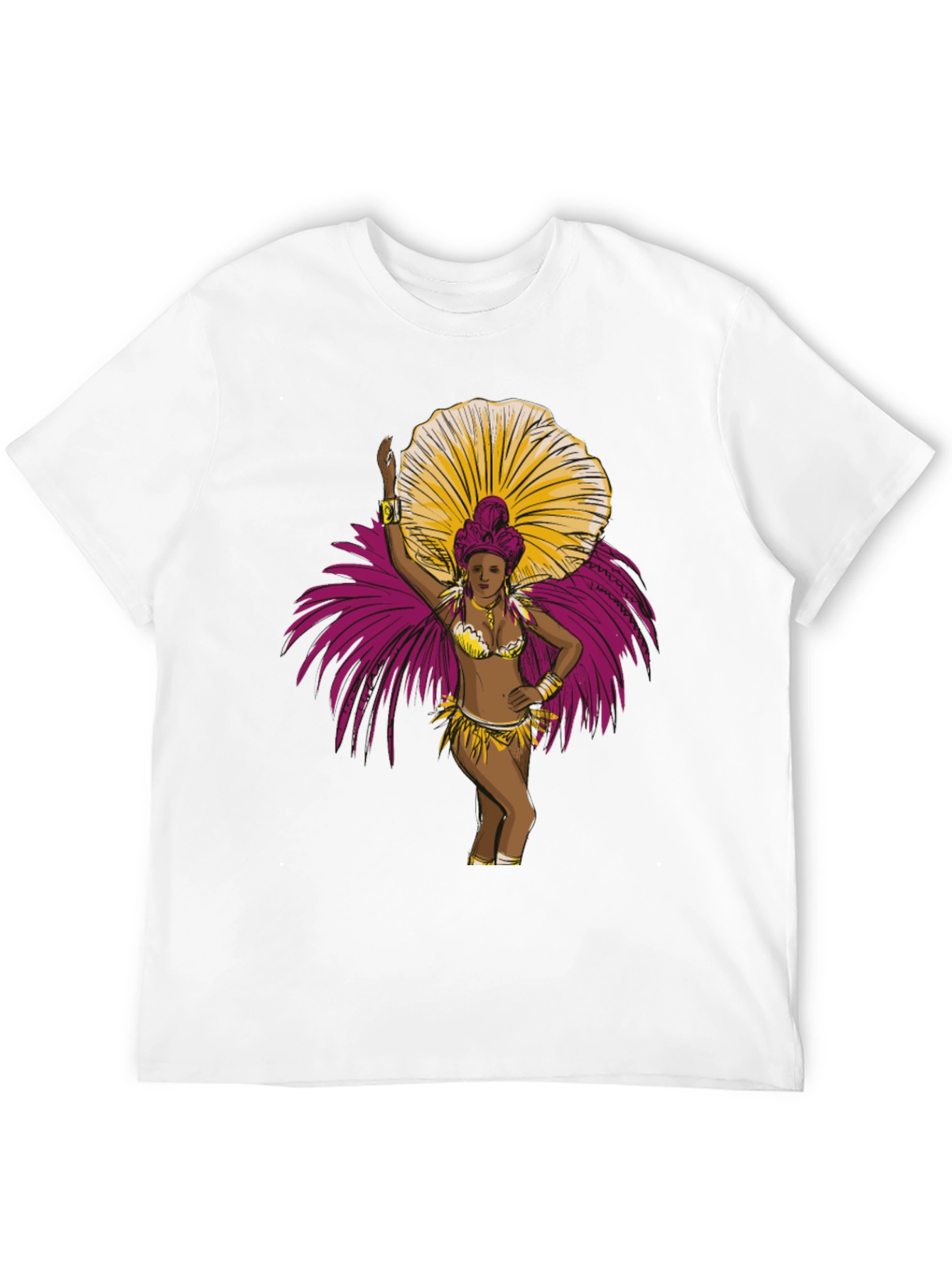 Carnival Dancer Graphic T-Shirt - Bold Black Tee