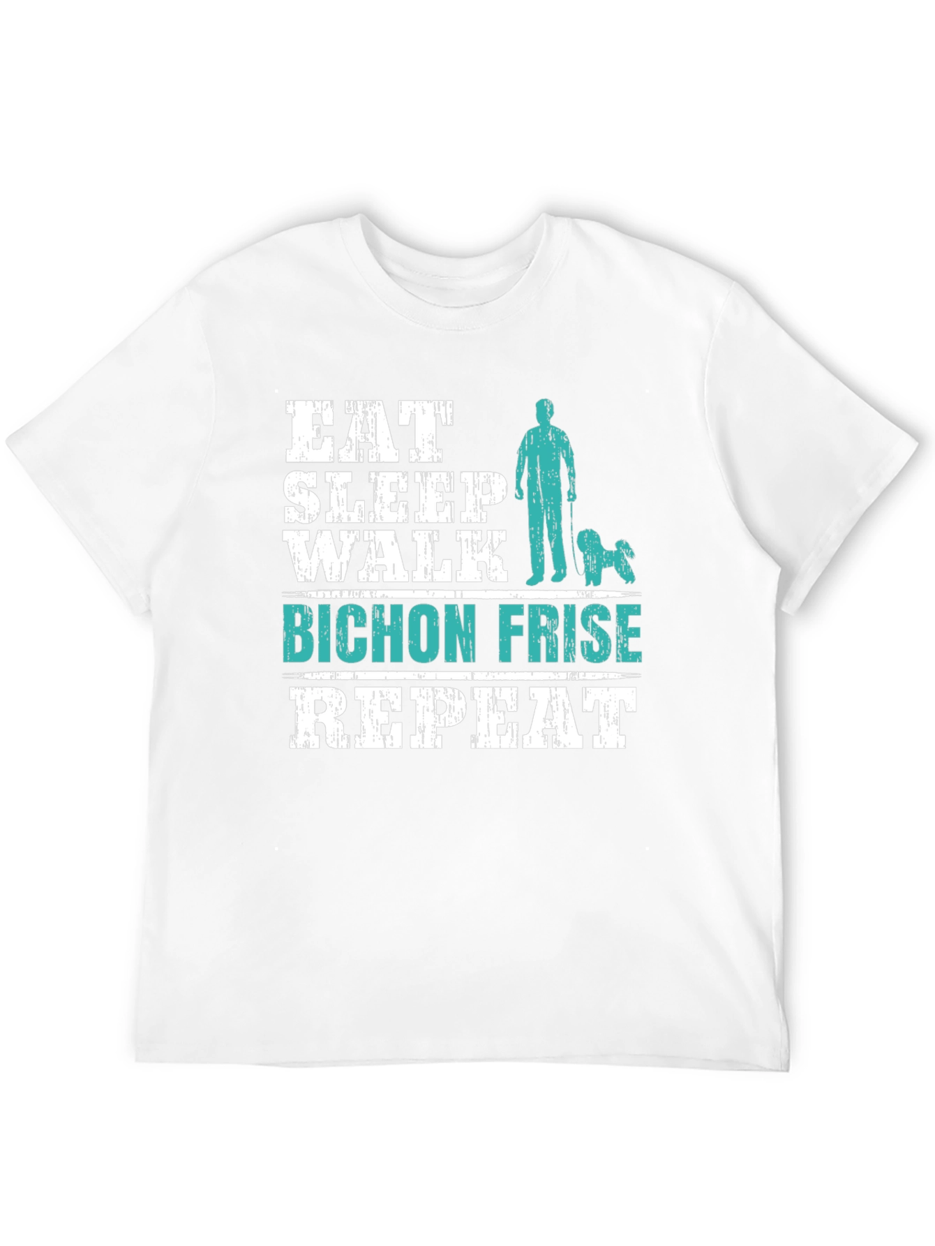 Eat Sleep Walk Bichon Frise Repeat T-Shirt