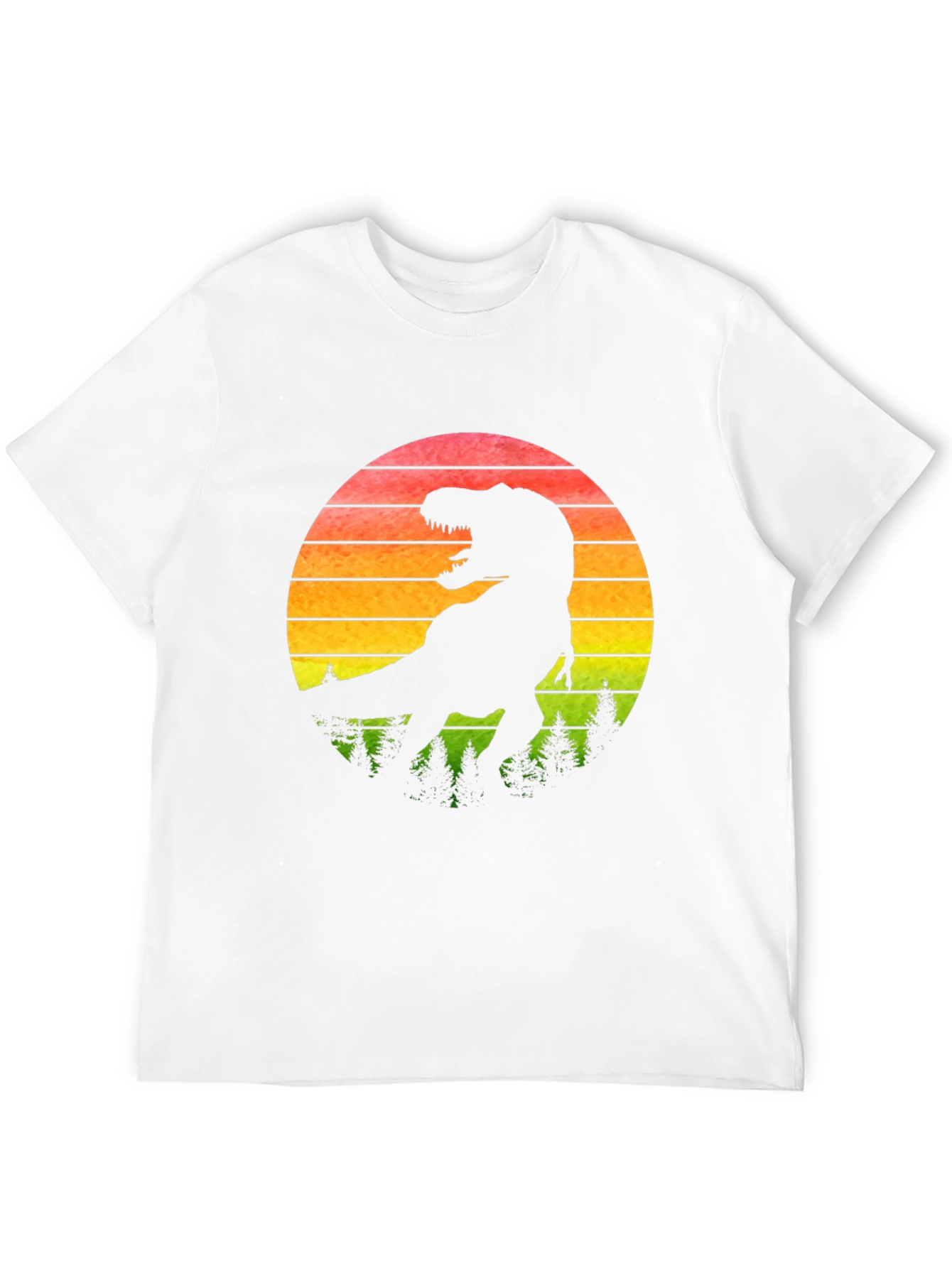 T-Rex Sunset Graphic Tee - Black