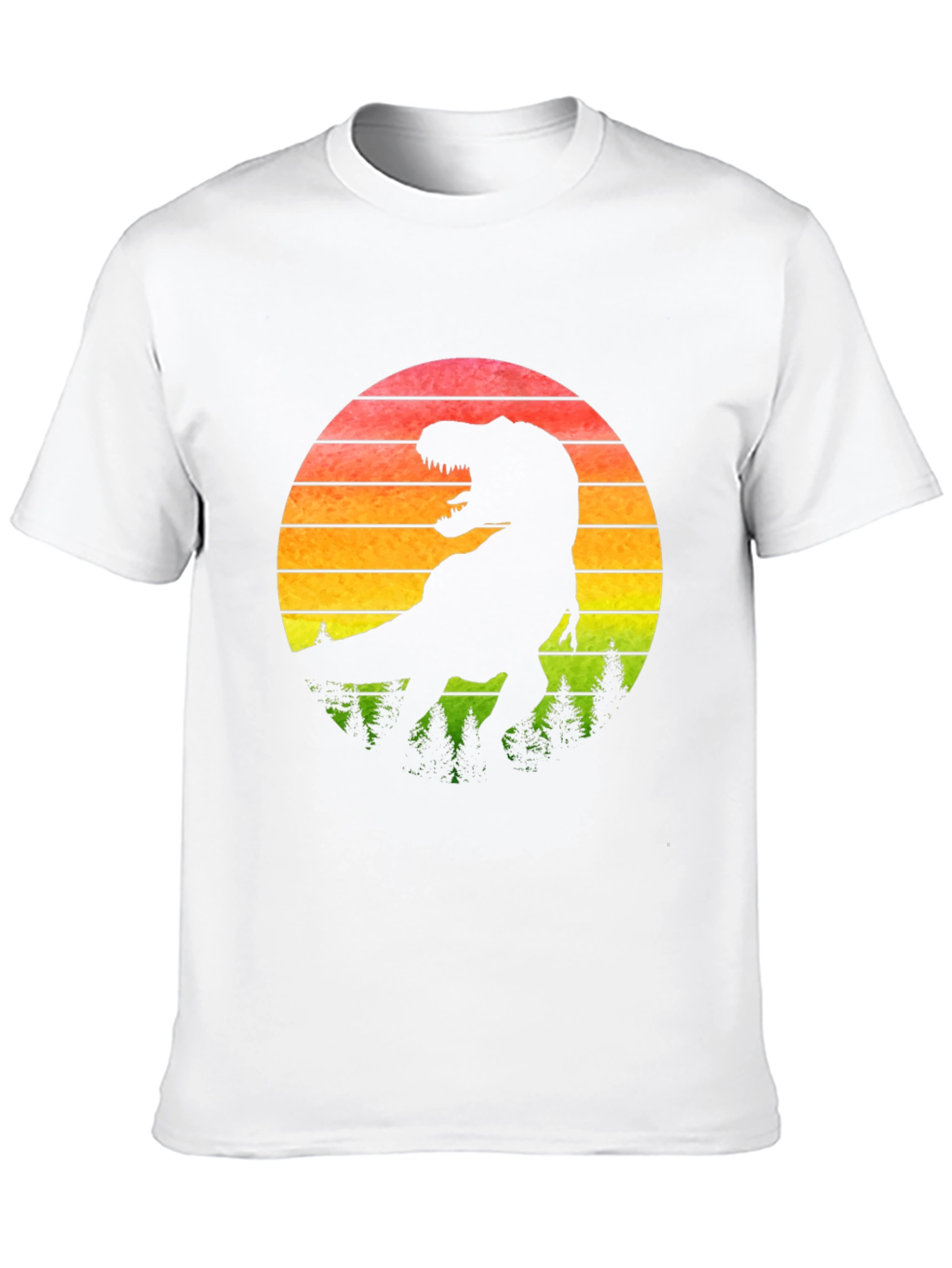 T-Rex Sunset Graphic Tee - Black