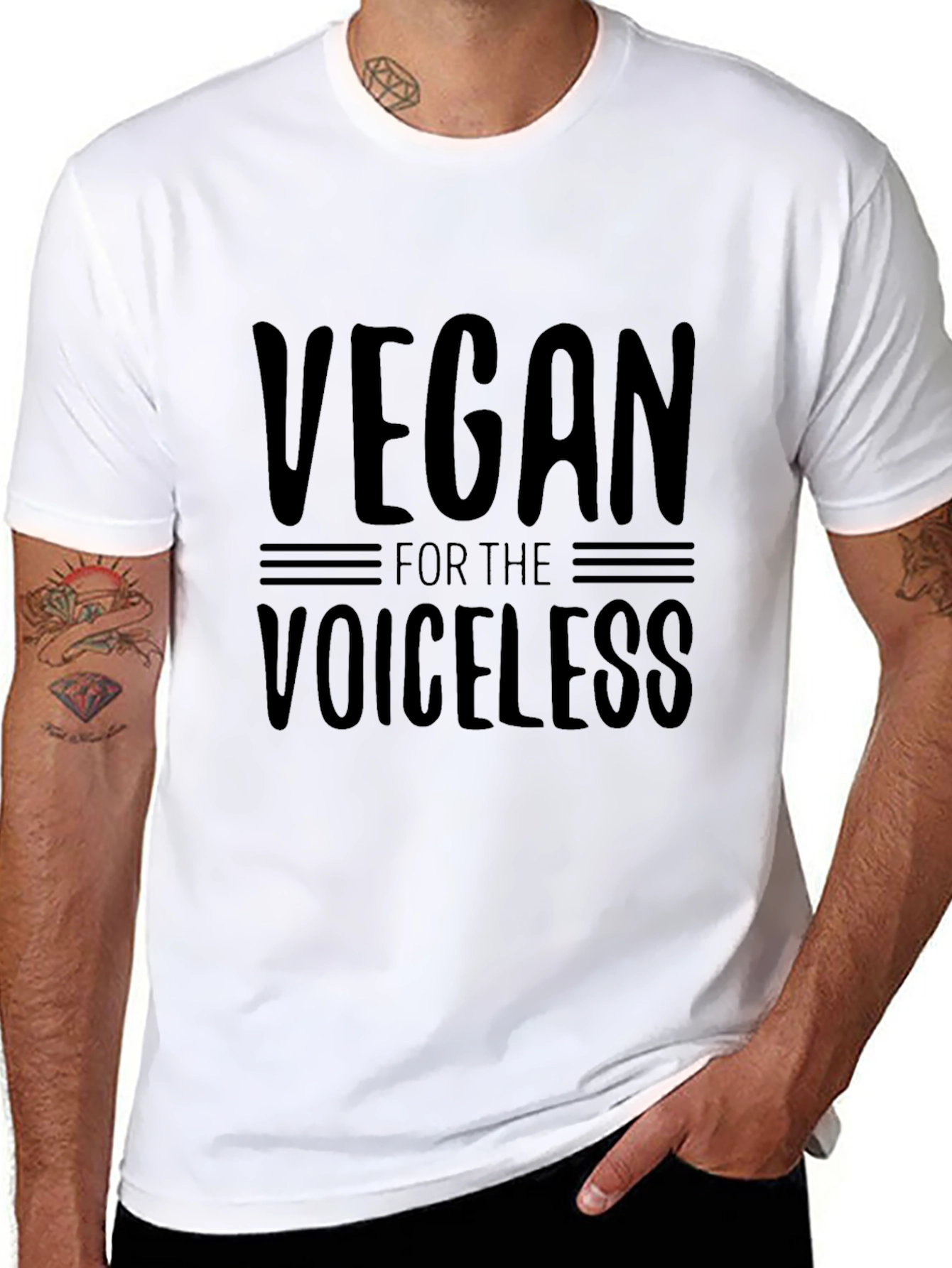 Vegan for the Voiceless Graphic Tee - Unisex