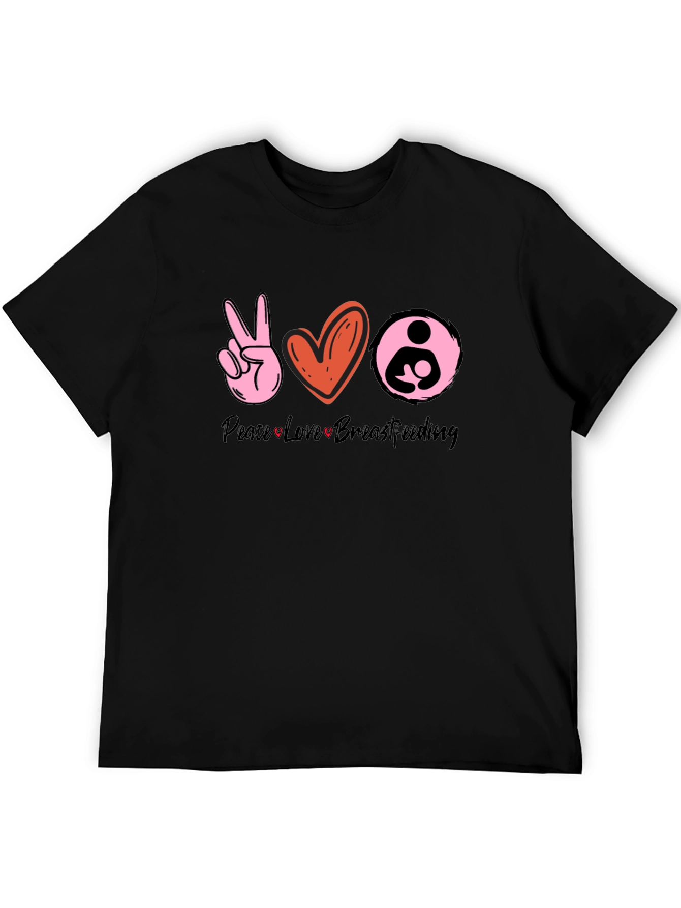 Peace Love Breastfeeding Graphic Tee