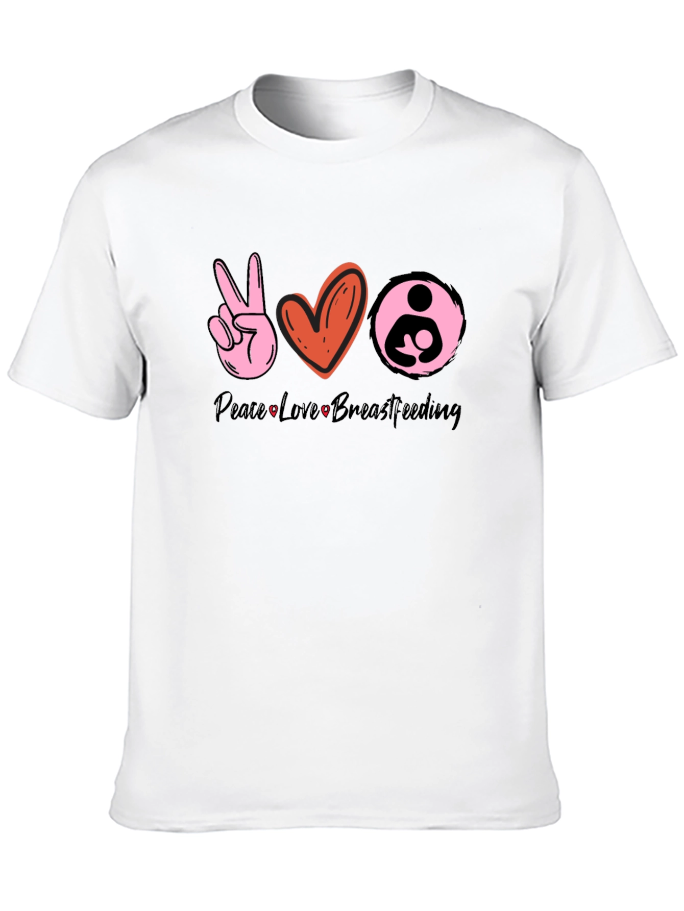 Peace Love Breastfeeding Graphic Tee