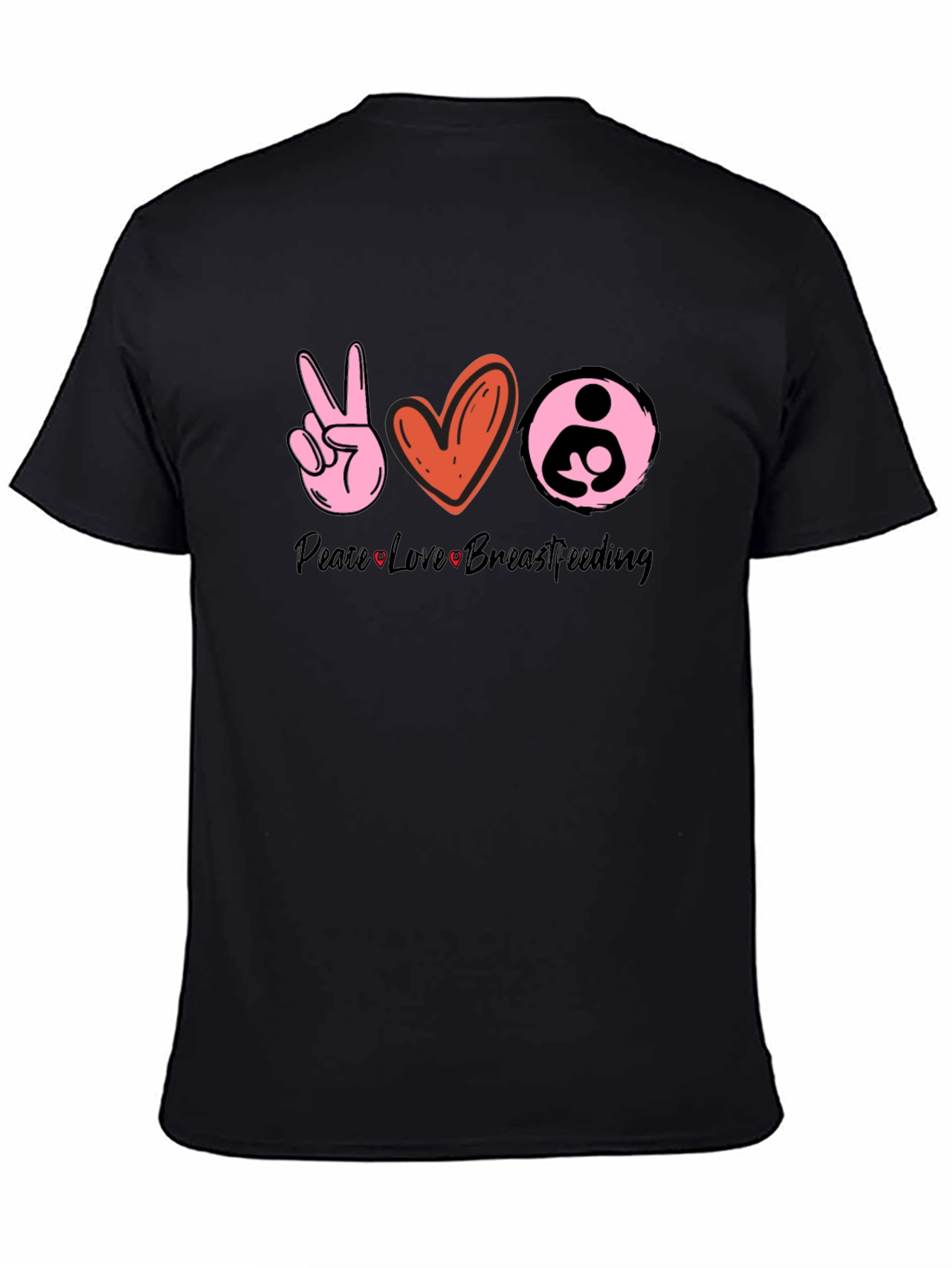 Peace Love Breastfeeding Graphic Tee