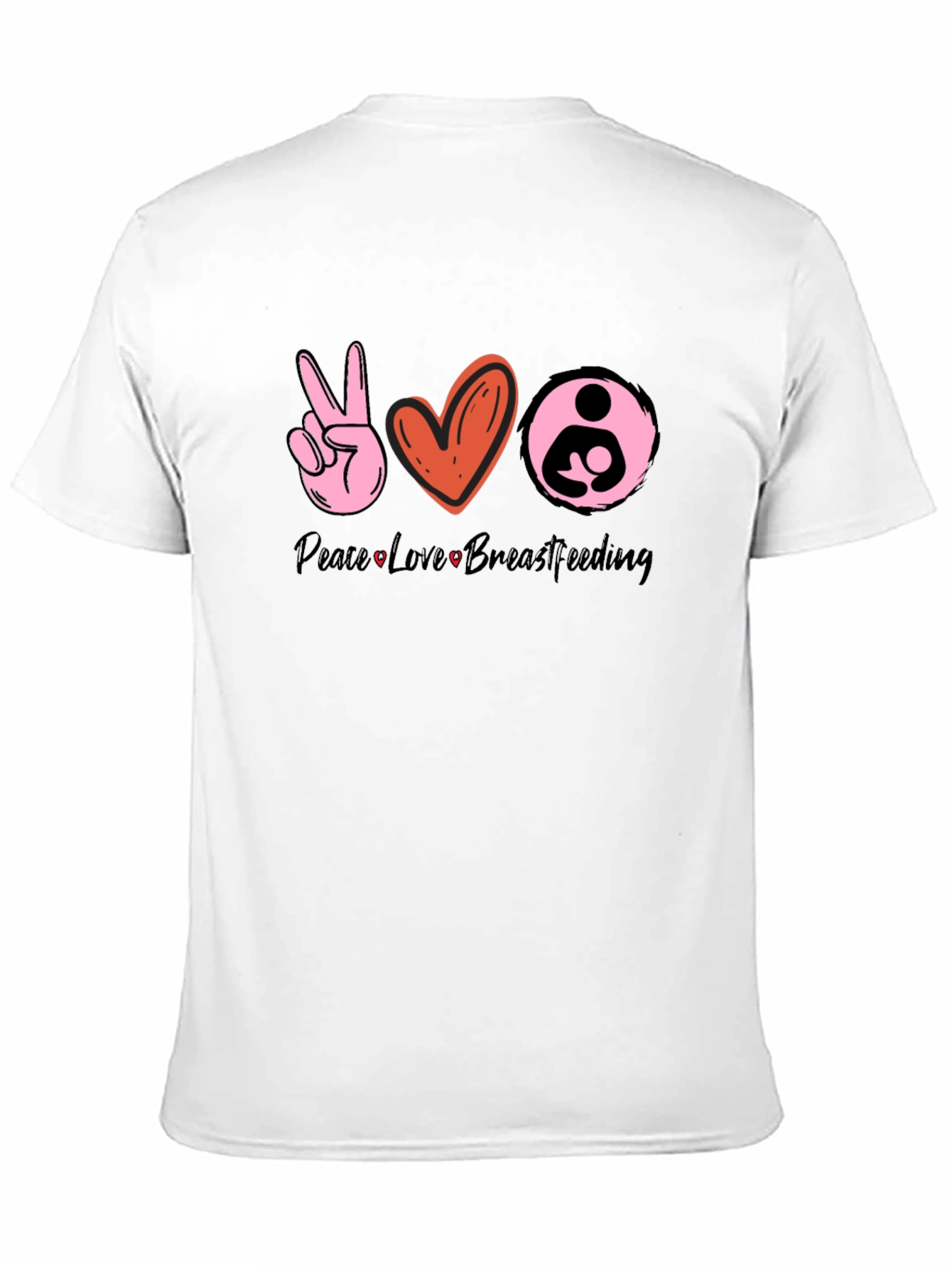 Peace Love Breastfeeding Graphic Tee
