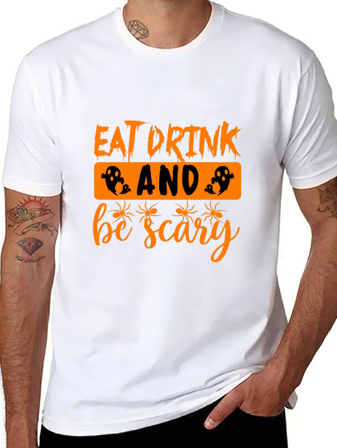 Eat Drink And Be Scary Halloween T-Shirt