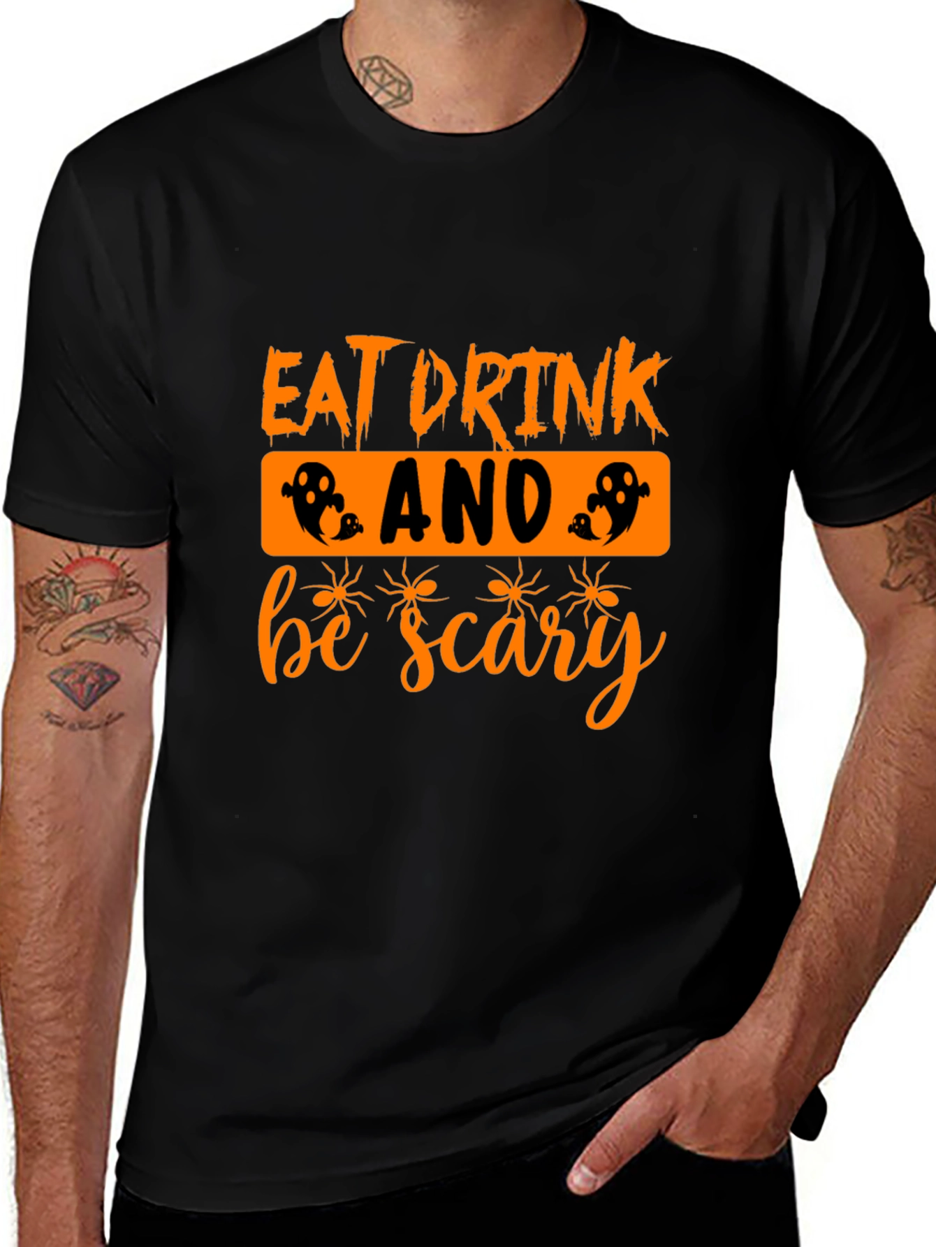 Eat Drink And Be Scary Halloween T-Shirt