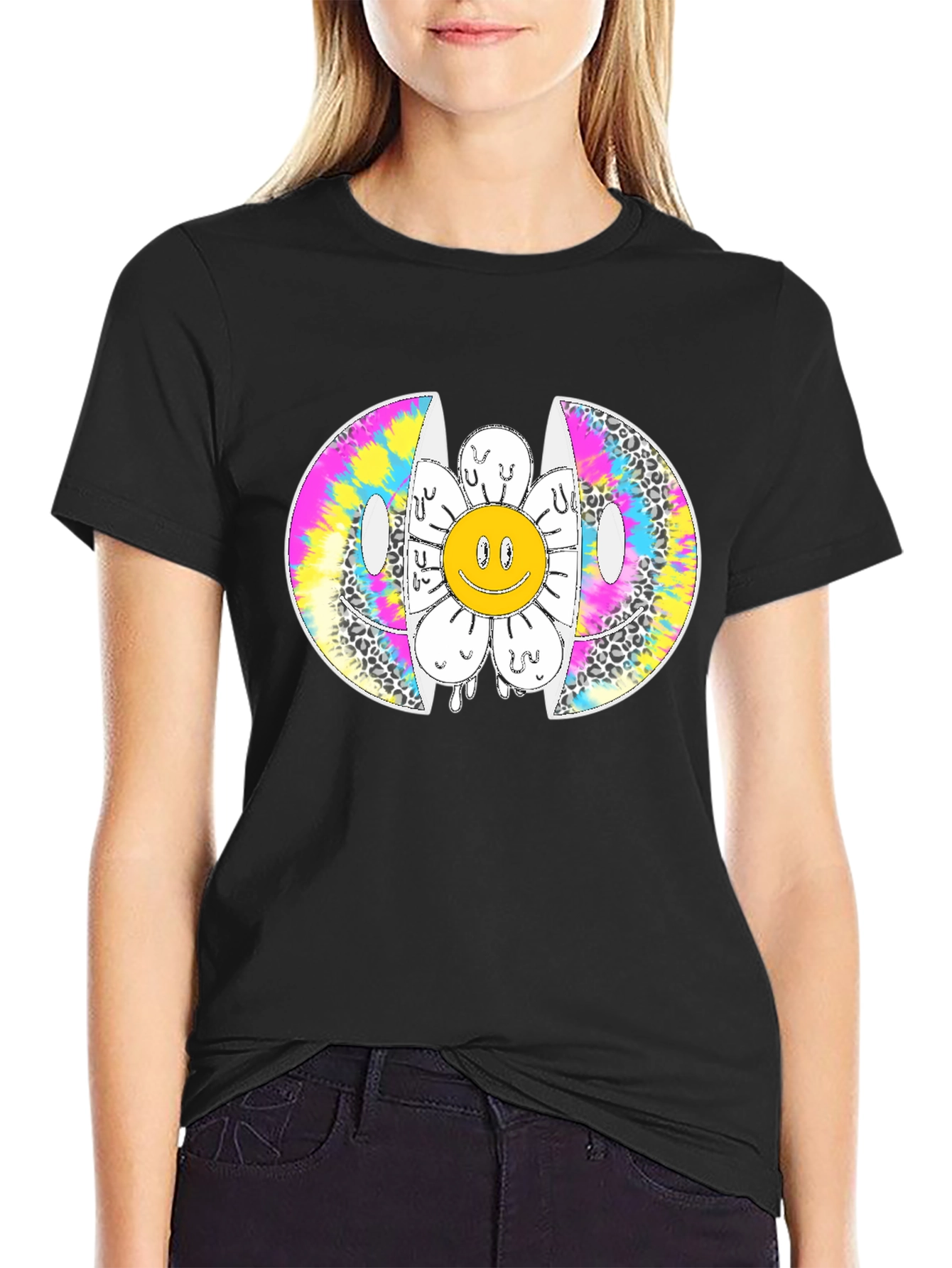 Melting Smiley Face Graphic Tee