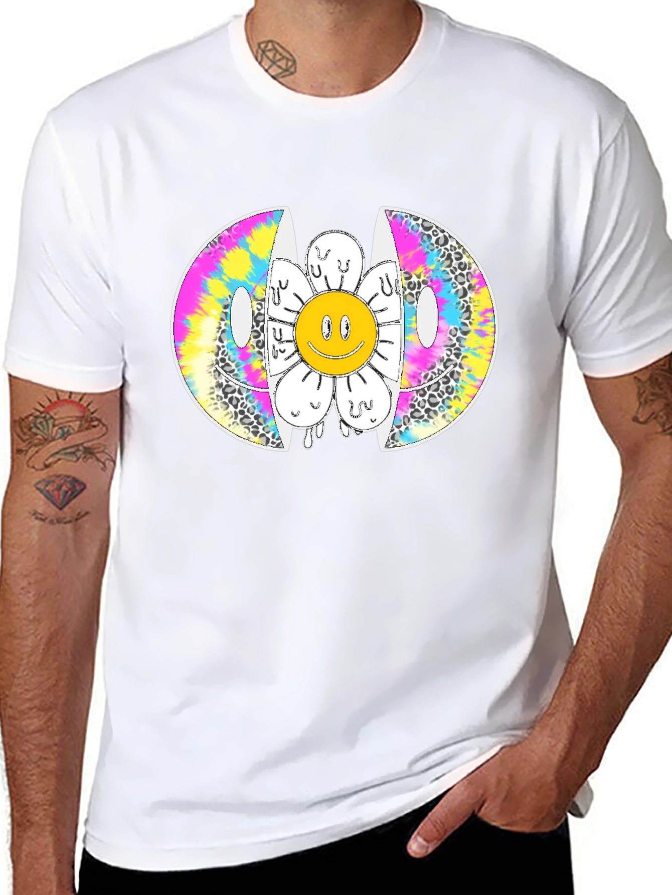 Melting Smiley Face Graphic Tee