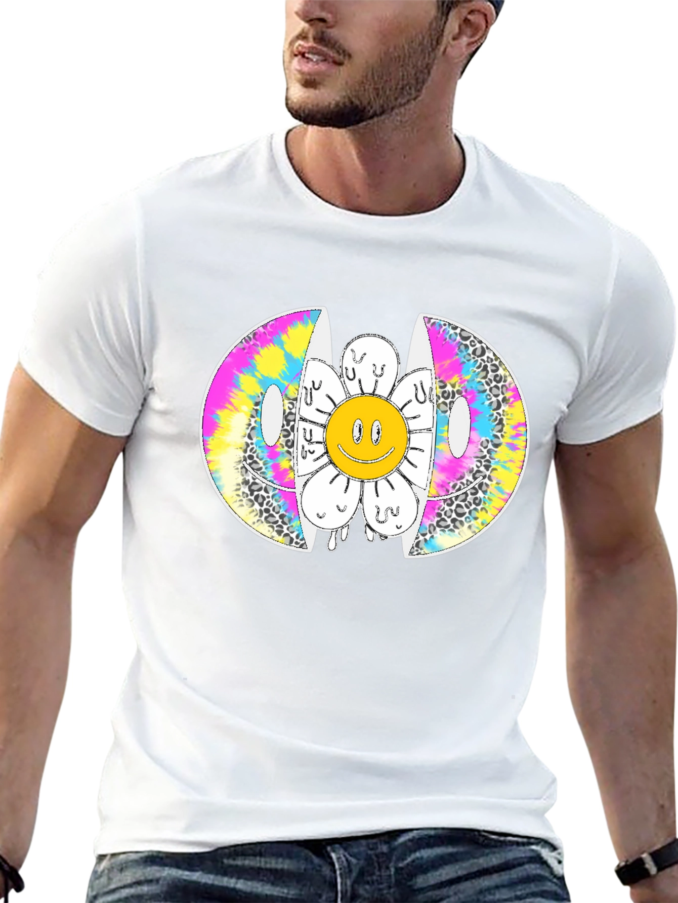 Melting Smiley Face Graphic Tee