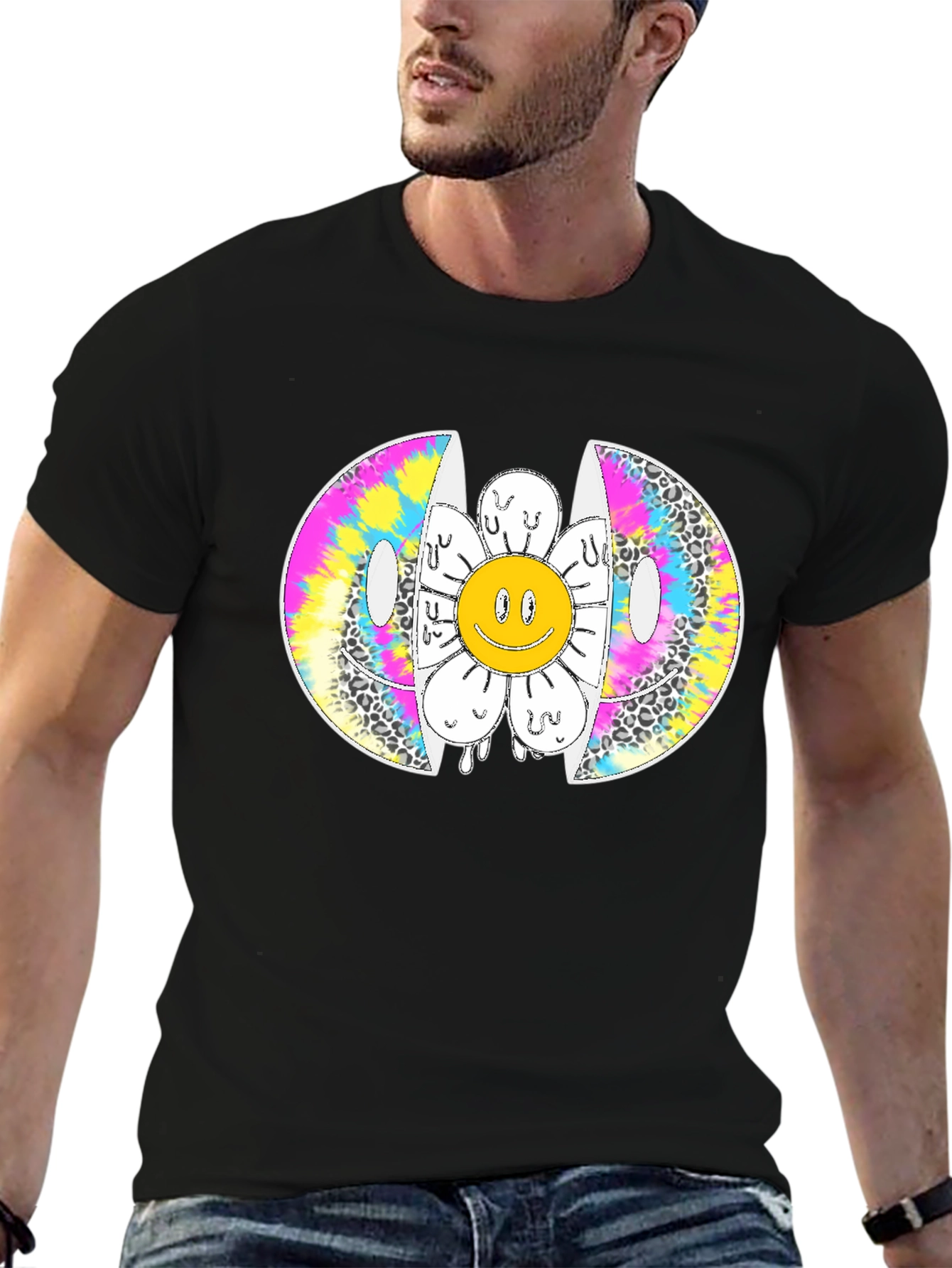 Melting Smiley Face Graphic Tee