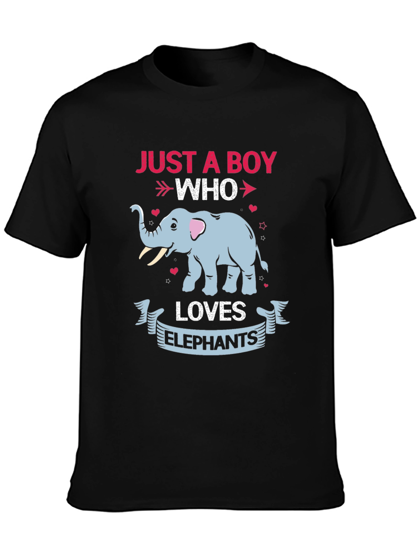 Just A Boy Who Loves Elephants T-Shirt