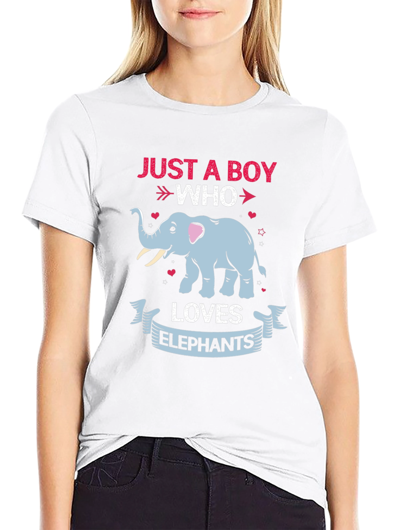 Just A Boy Who Loves Elephants T-Shirt