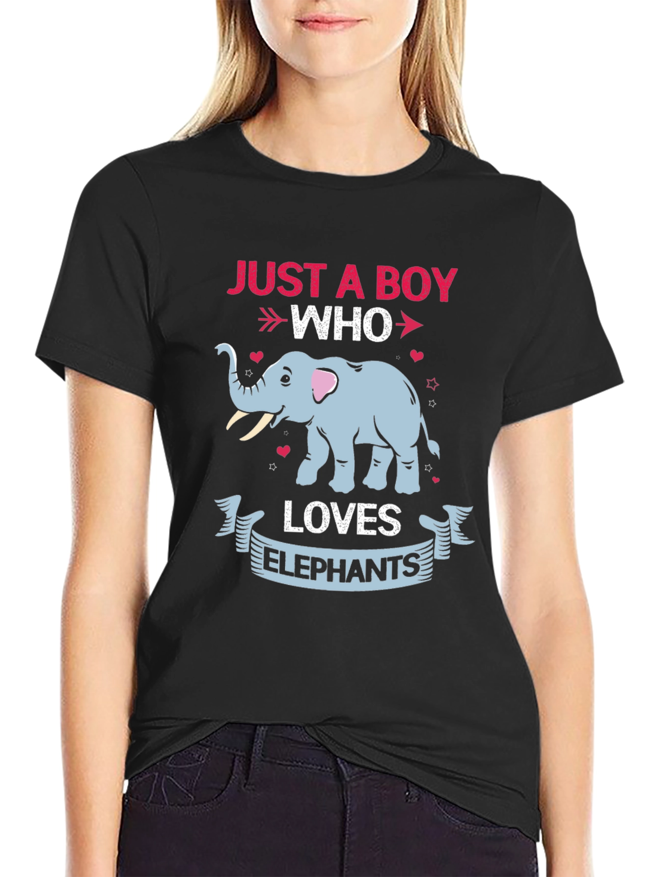 Just A Boy Who Loves Elephants T-Shirt
