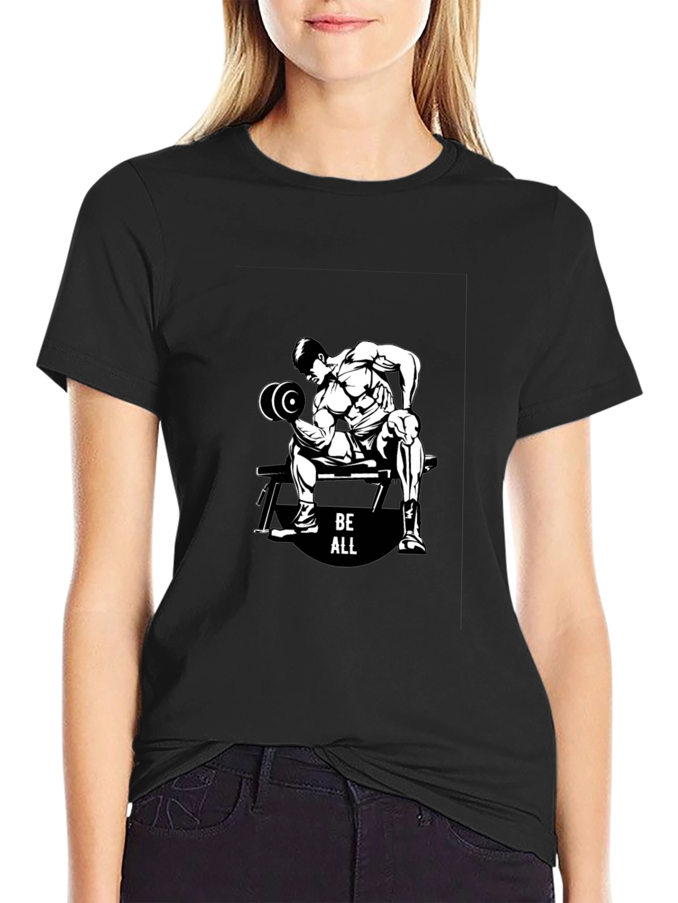 Be All Black Graphic T-Shirt