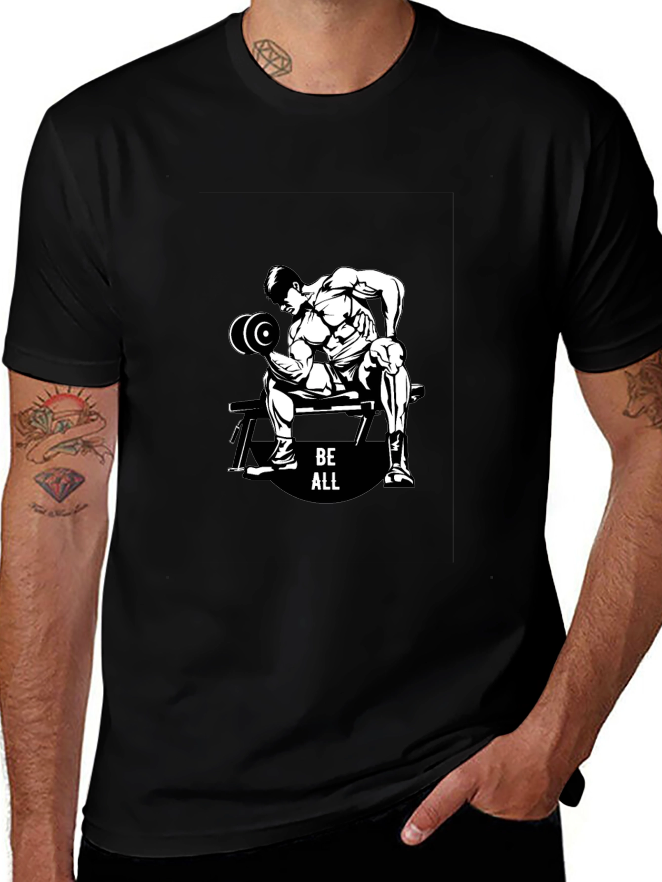 Be All Black Graphic T-Shirt