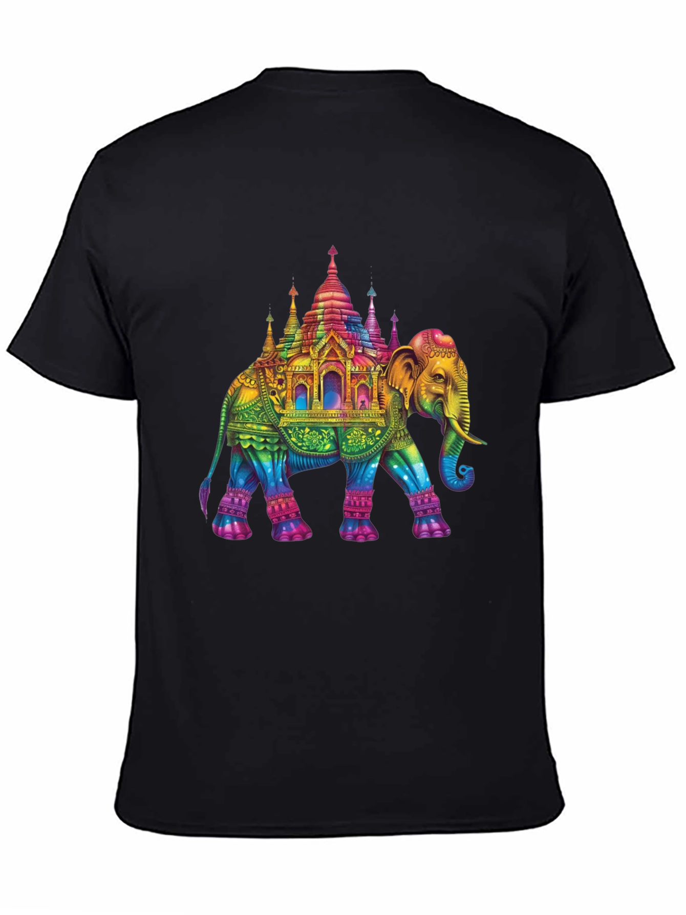 Rainbow Elephant Pagoda T-Shirt