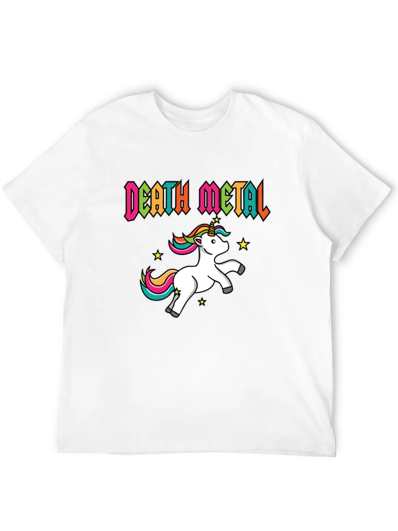 Death Metal Unicorn Black T-Shirt