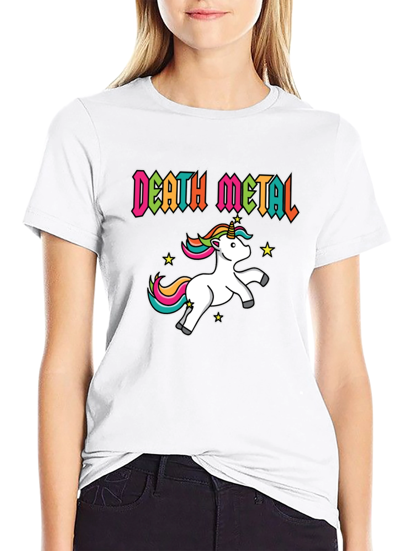 Death Metal Unicorn Black T-Shirt