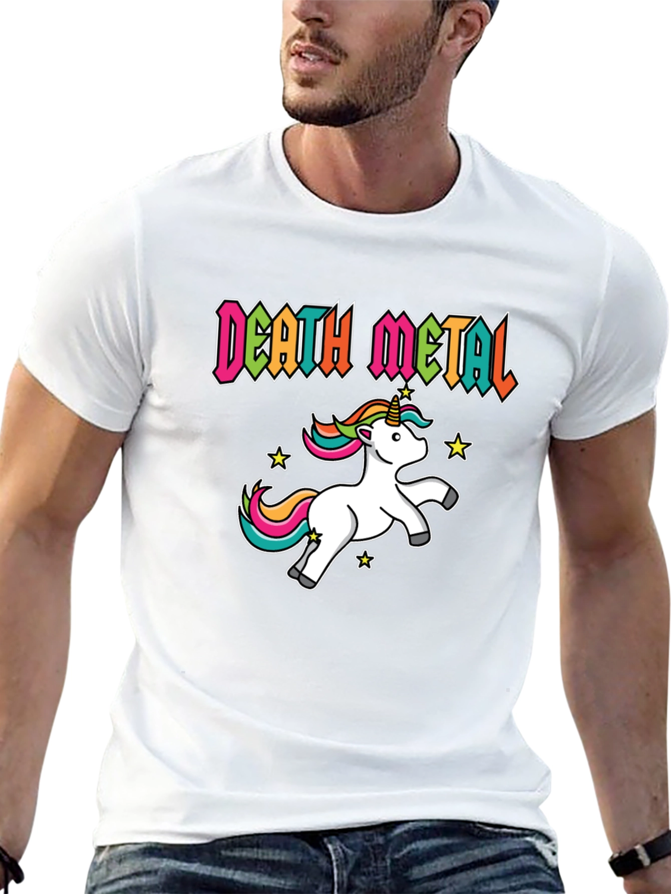 Death Metal Unicorn Black T-Shirt