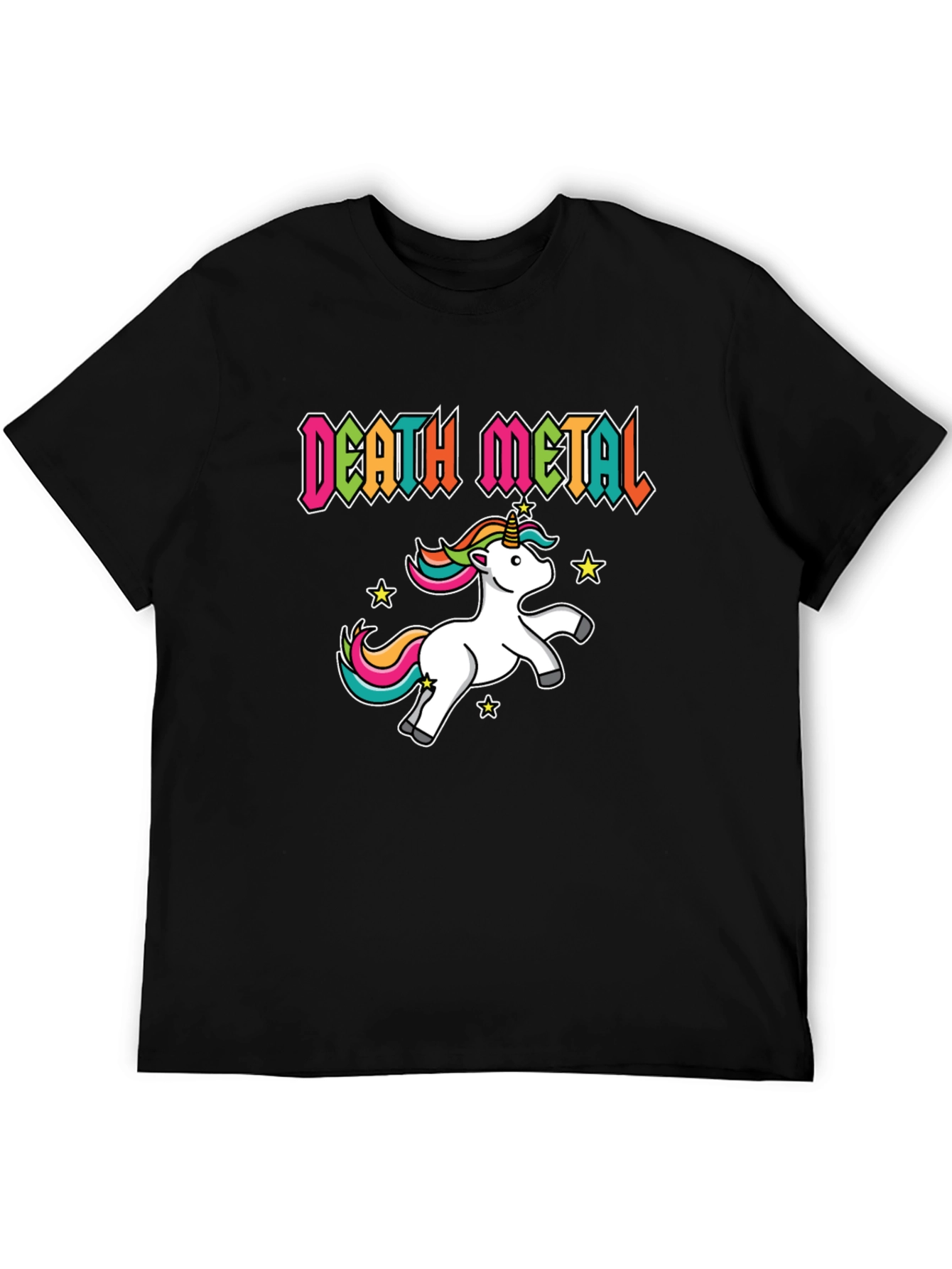 Death Metal Unicorn Black T-Shirt