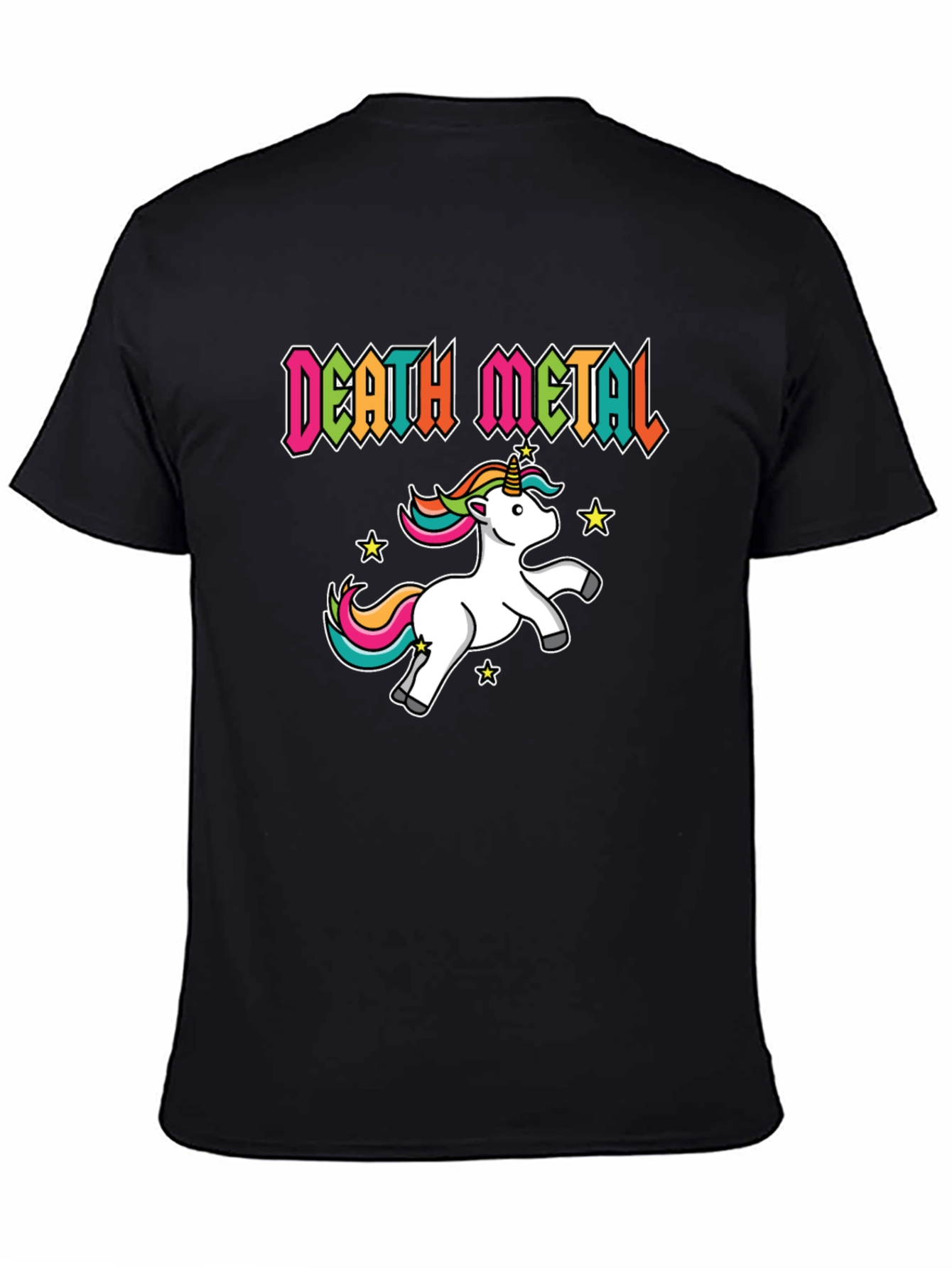 Death Metal Unicorn Black T-Shirt