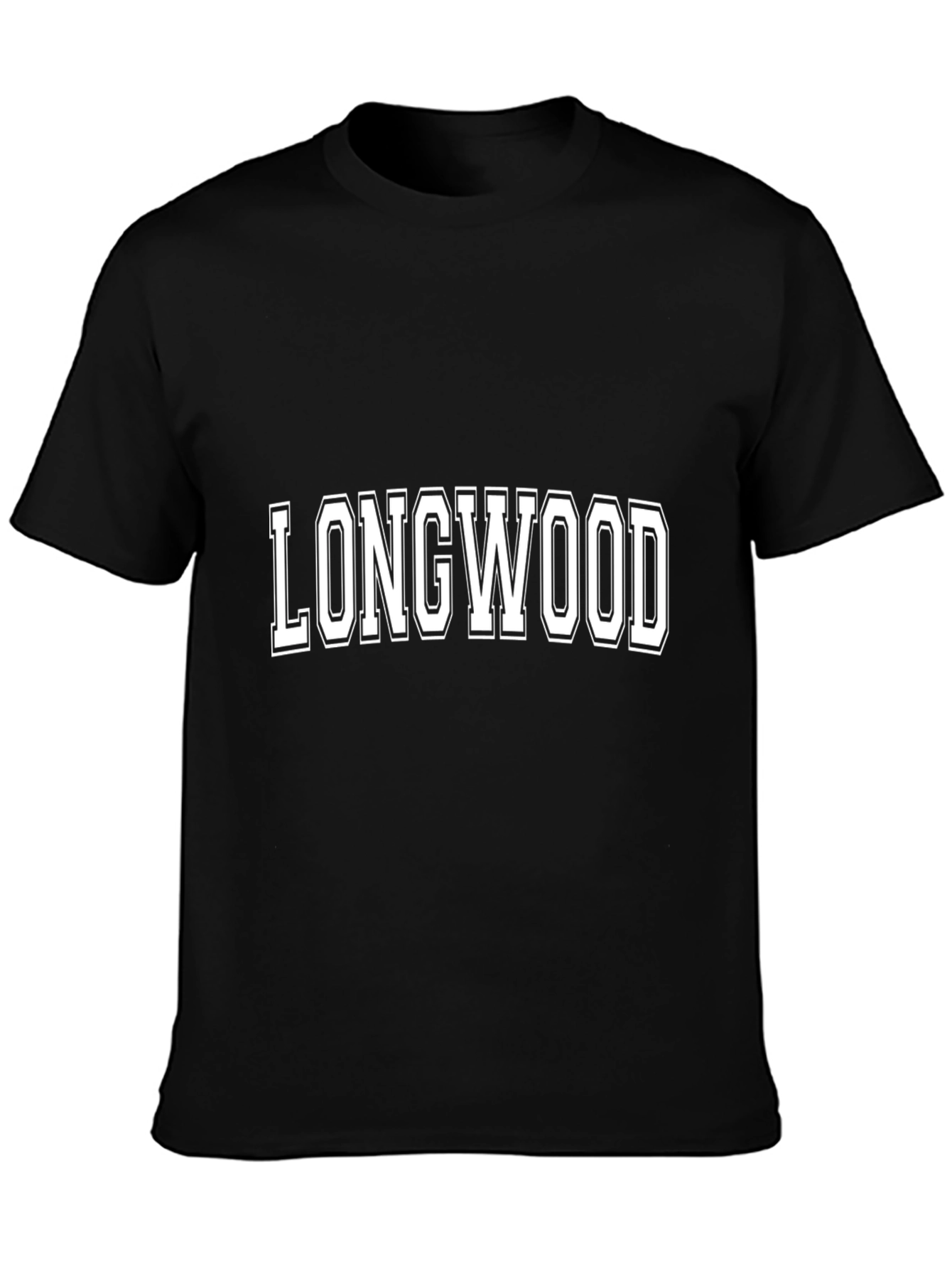 Longwood Text T-Shirt Black