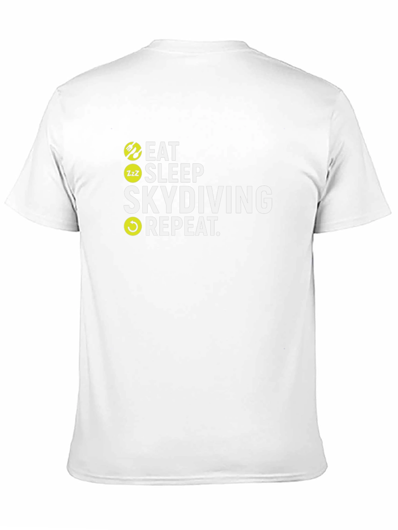 Eat Sleep Skydiving Repeat Black T-Shirt