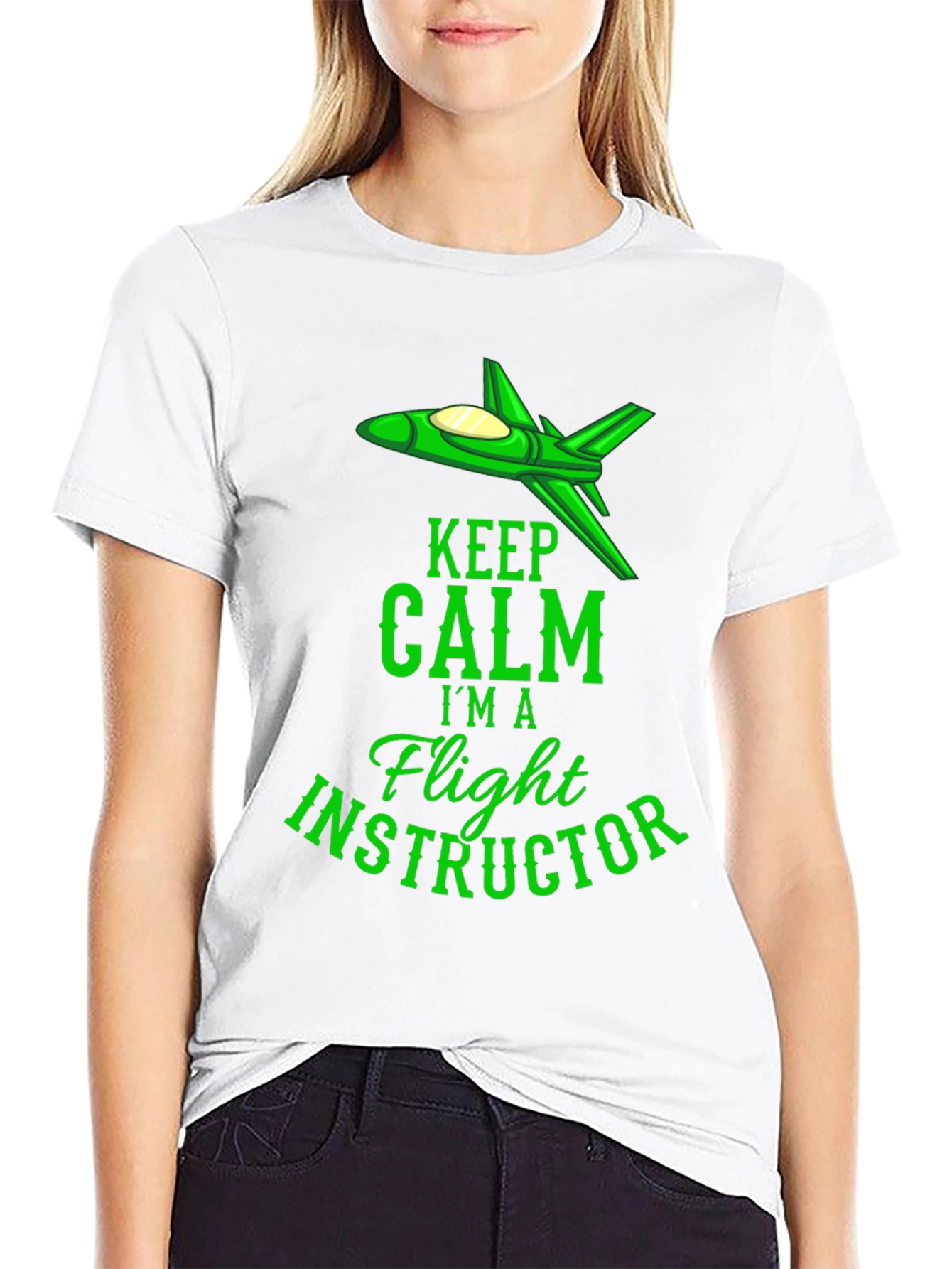 Flight Instructor T-Shirt - Keep Calm Graphic Tee