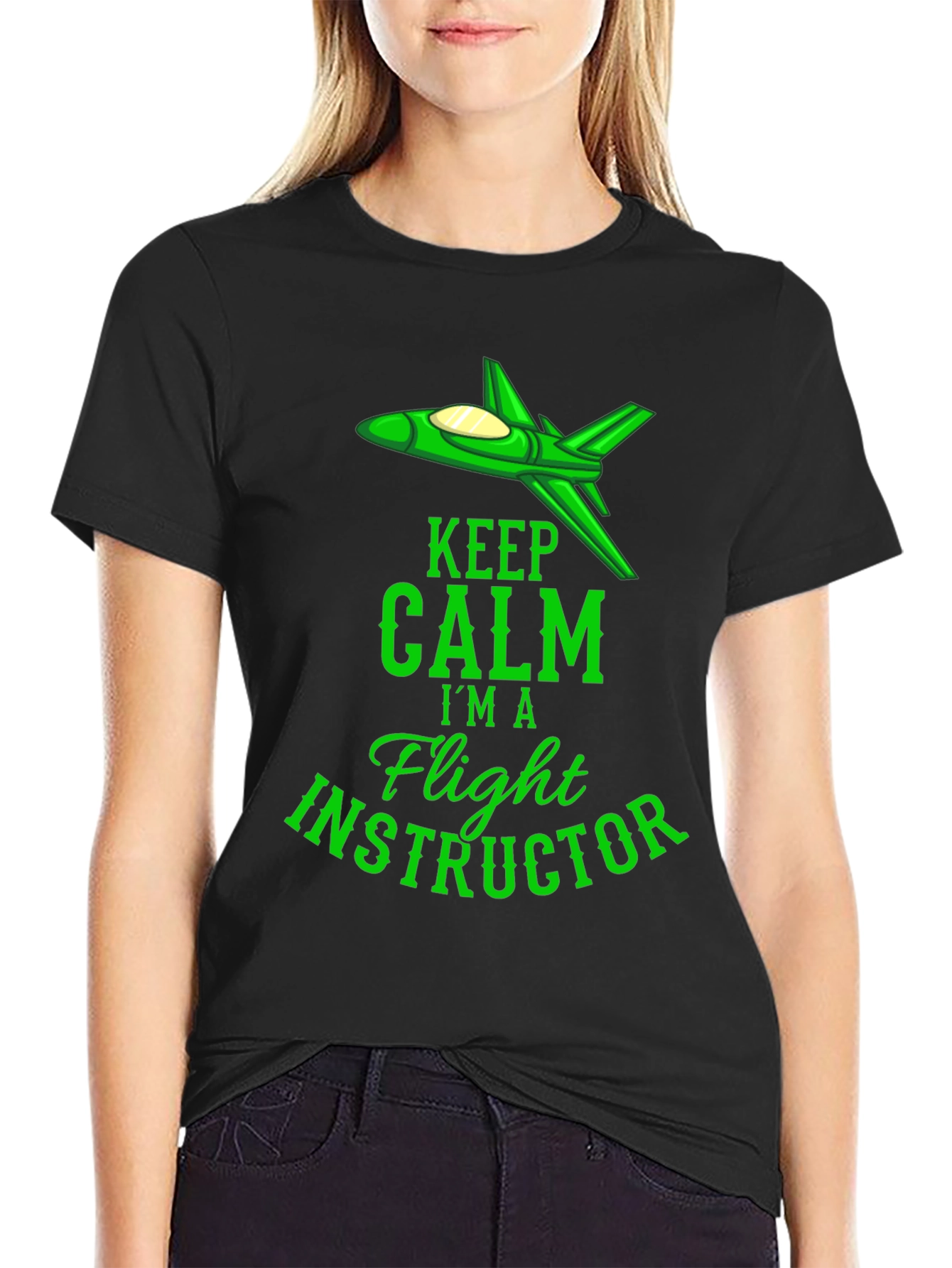 Flight Instructor T-Shirt - Keep Calm Graphic Tee