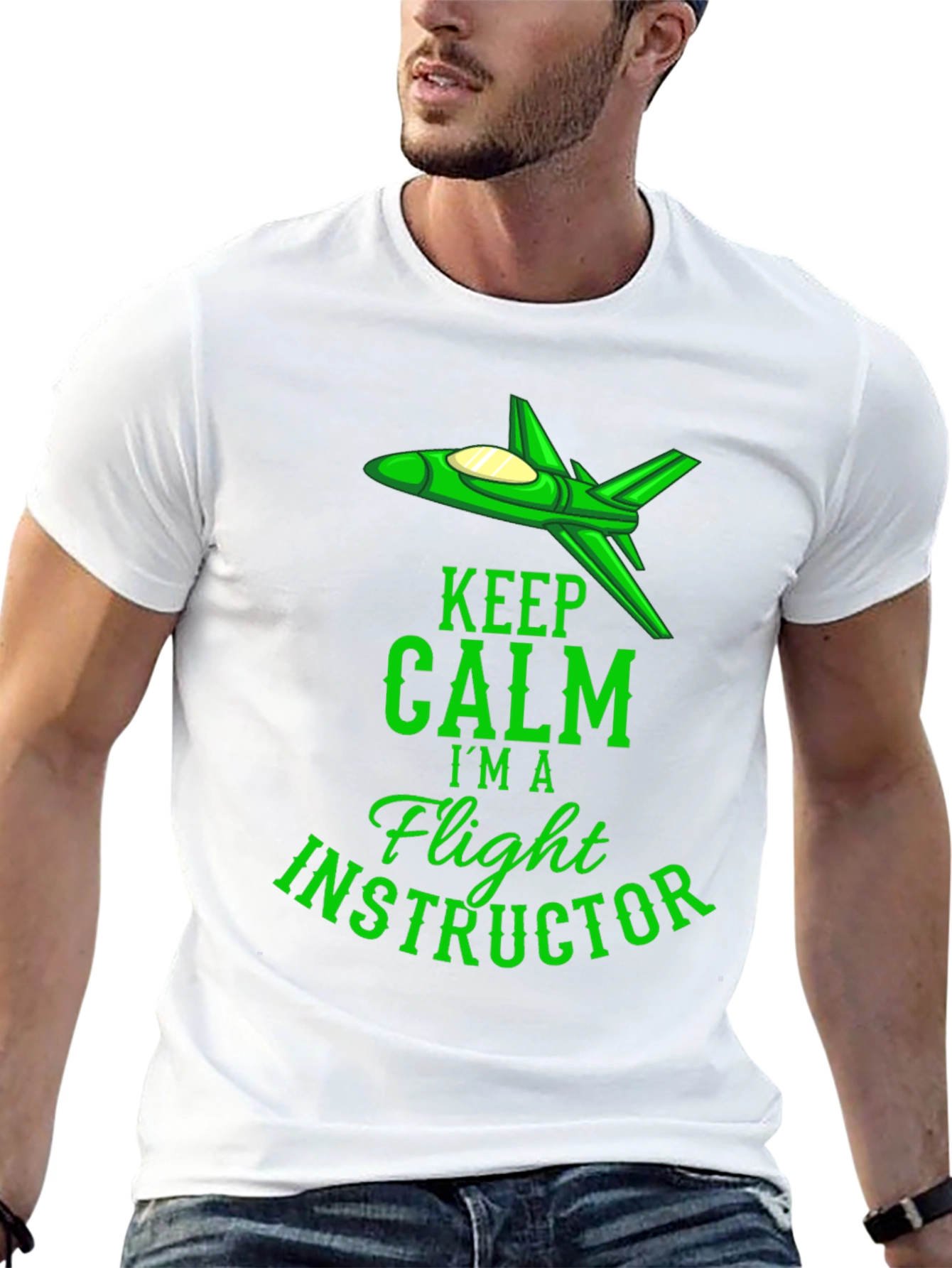 Flight Instructor T-Shirt - Keep Calm Graphic Tee