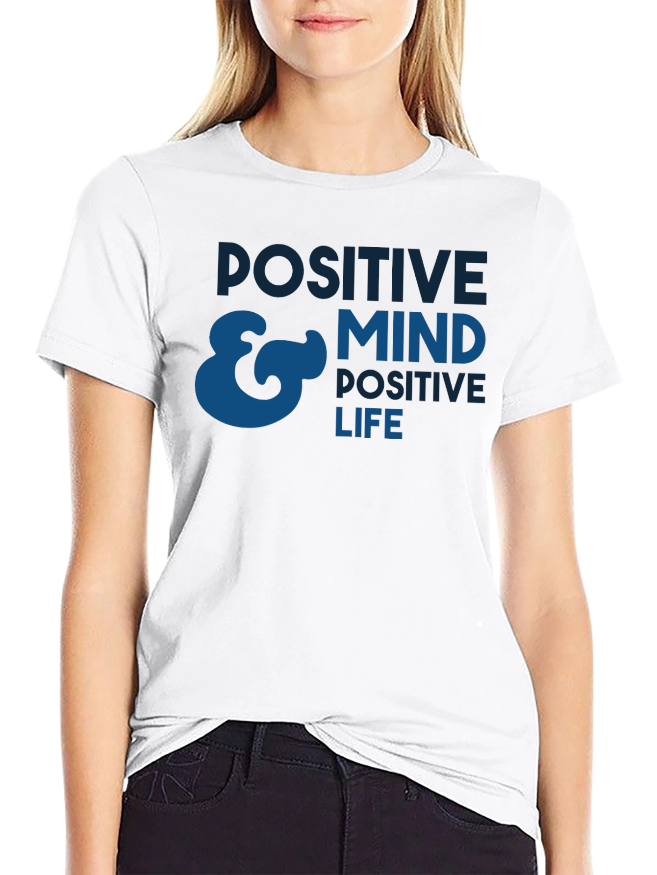 Positive Mind Positive Life T-Shirt - Black