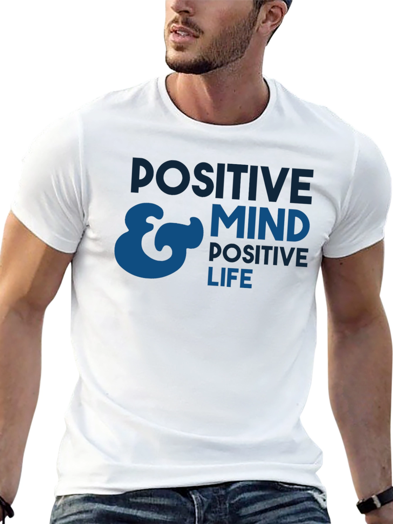 Positive Mind Positive Life T-Shirt - Black