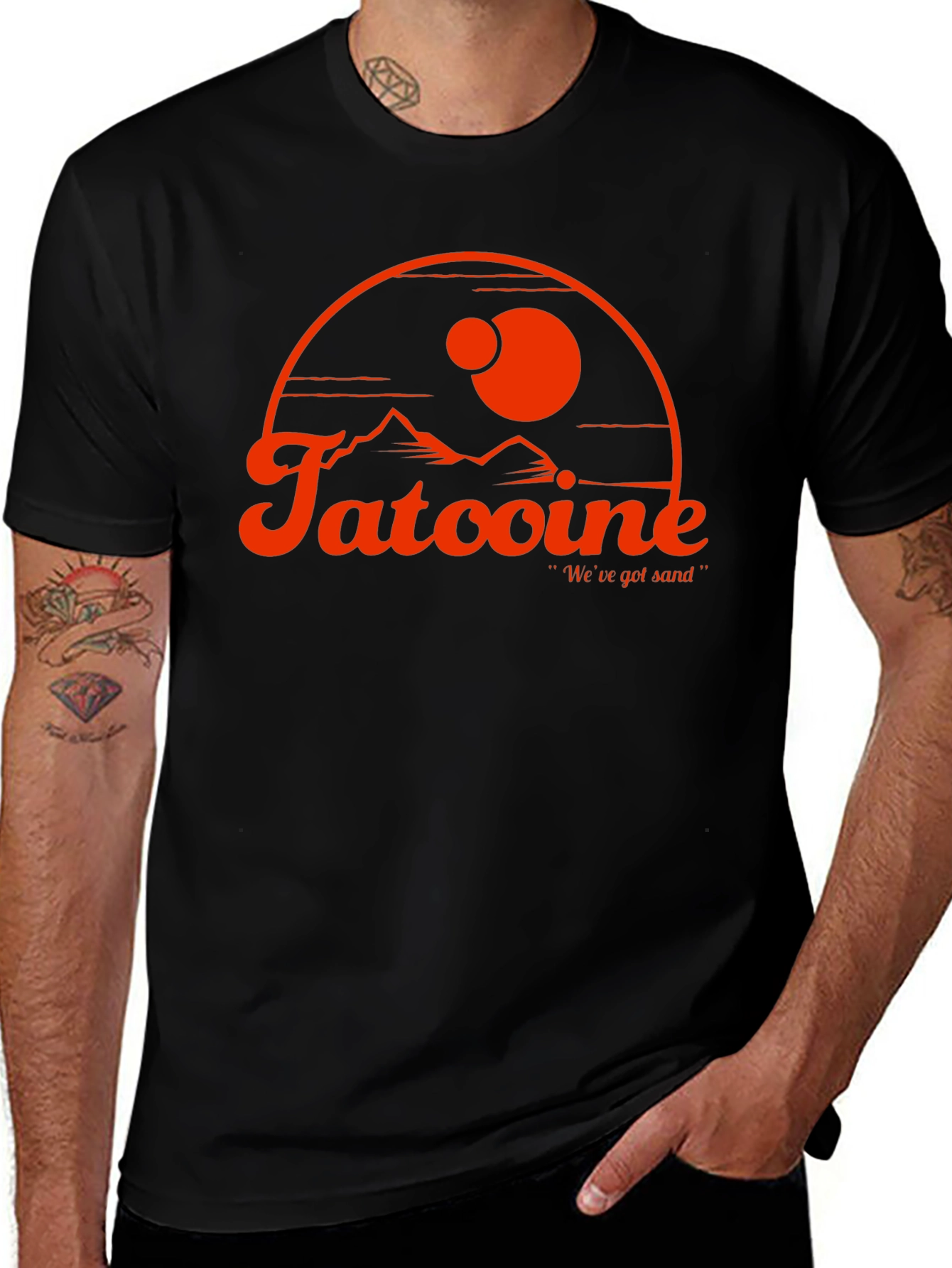 Tatooine Star Wars Retro Black Graphic Tee