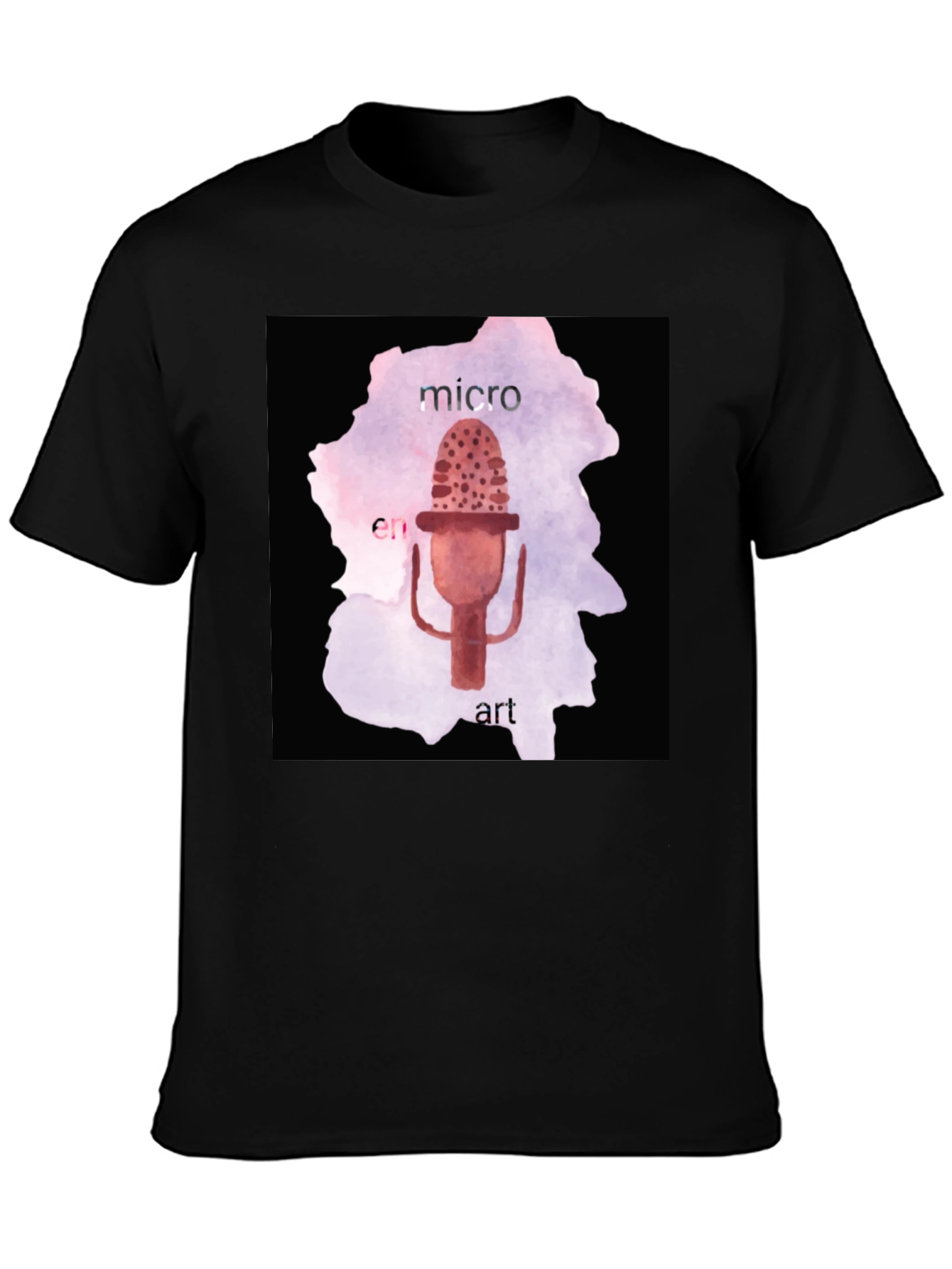 Micro En Art Graphic Tee - Unique Design