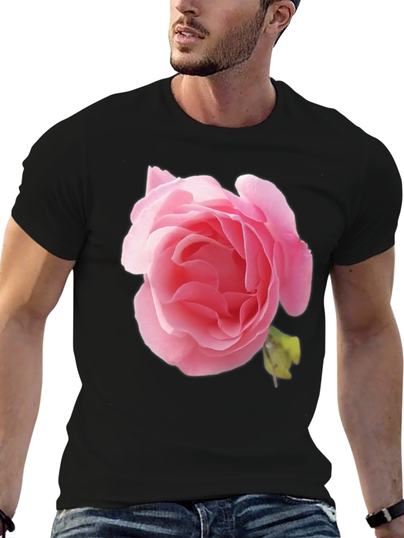Floral Rose Graphic T-Shirt - Trendy Casual Wear