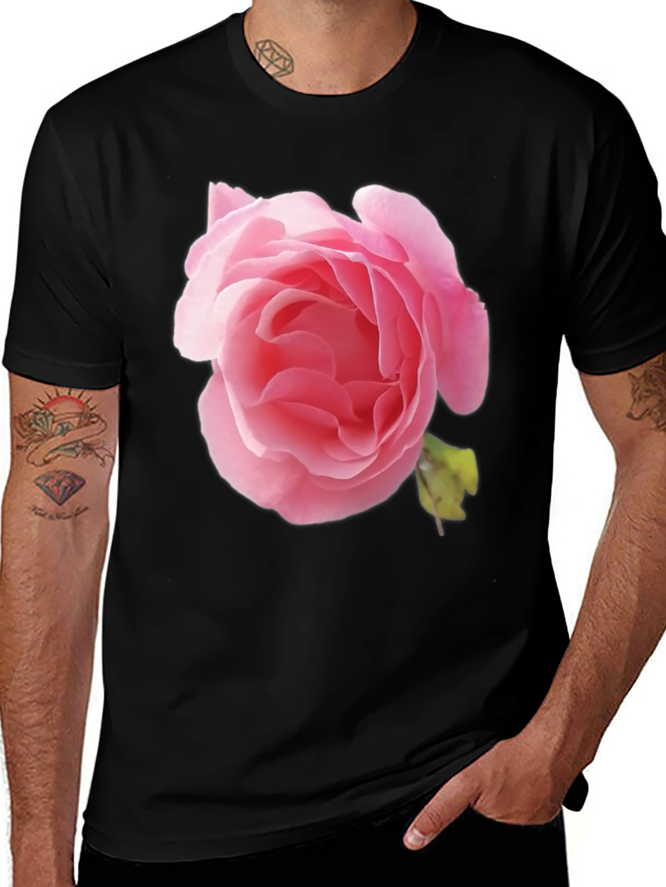 Floral Rose Graphic T-Shirt - Trendy Casual Wear