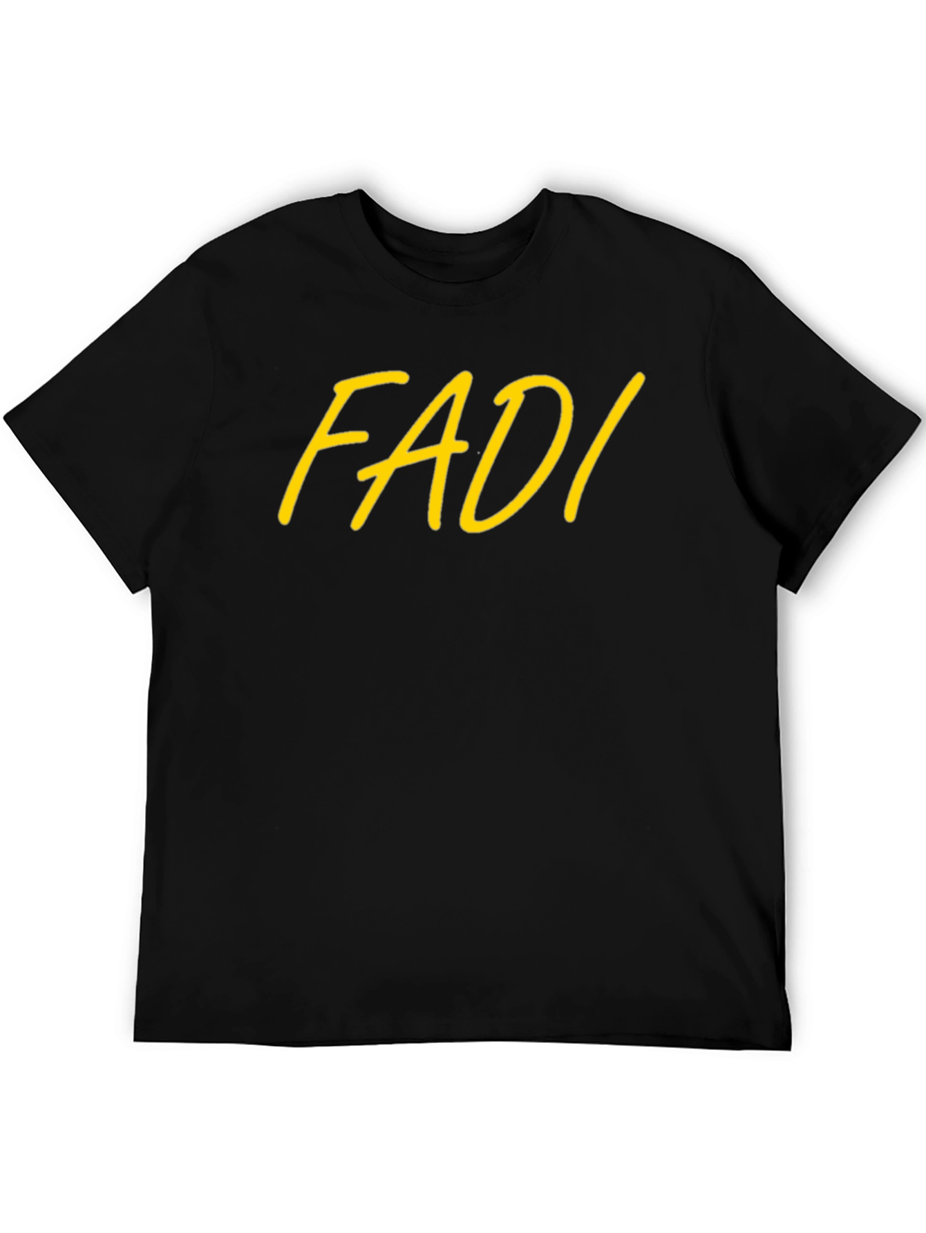 FADI Graphic Print Black T-Shirt