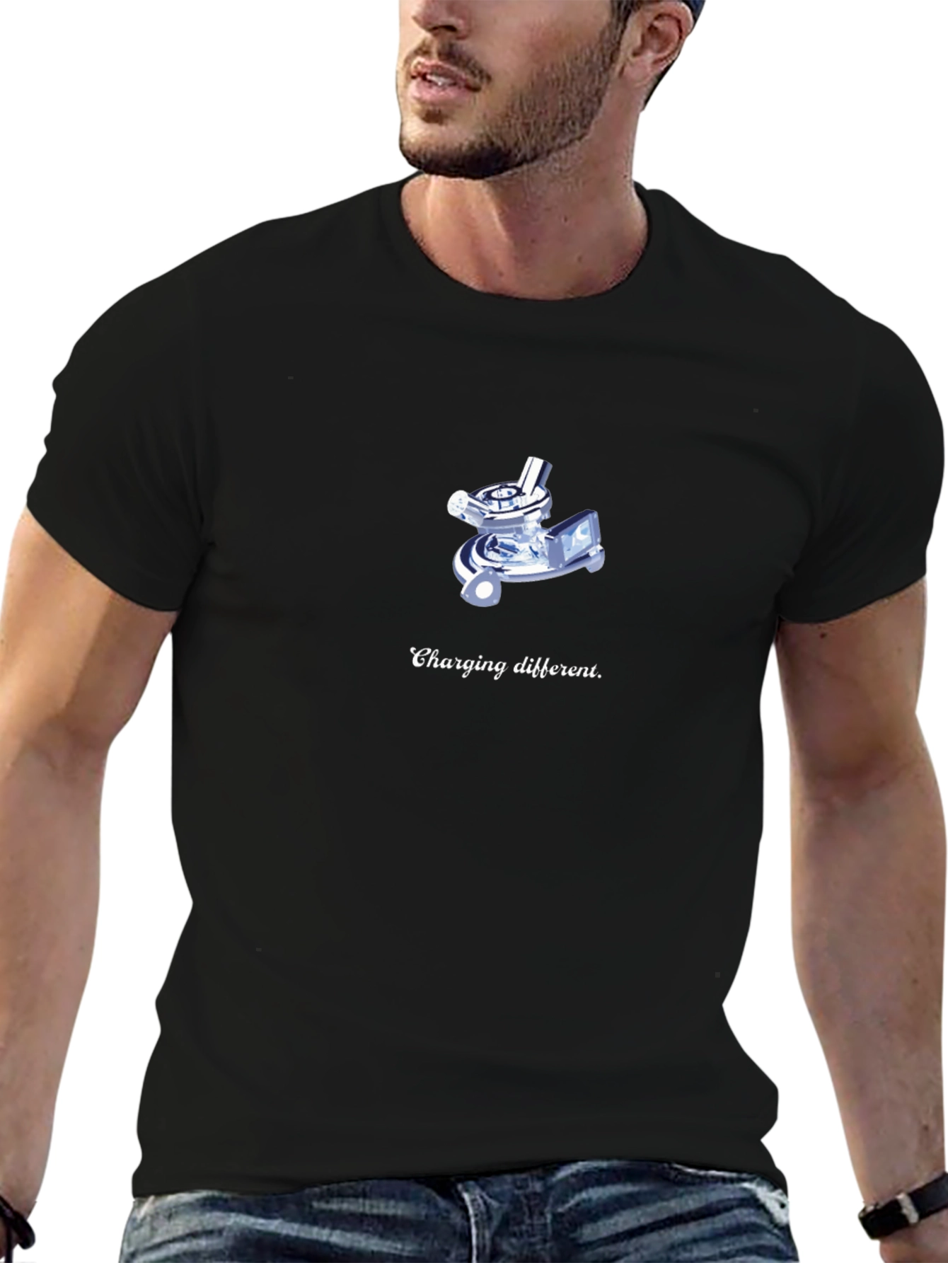 Charging Different Black T-Shirt