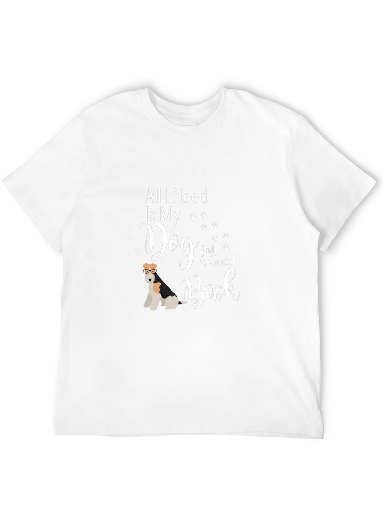 Dog & Book Graphic Tee