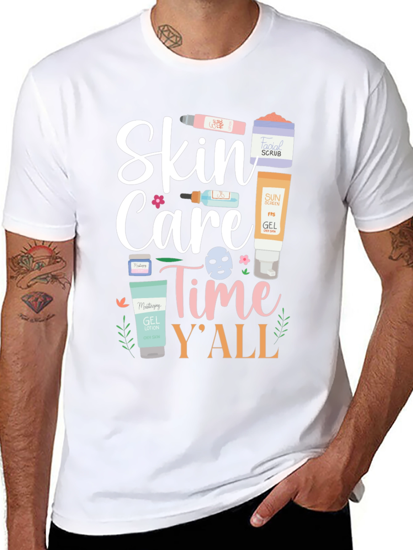 Skin Care Time Yall T-Shirt