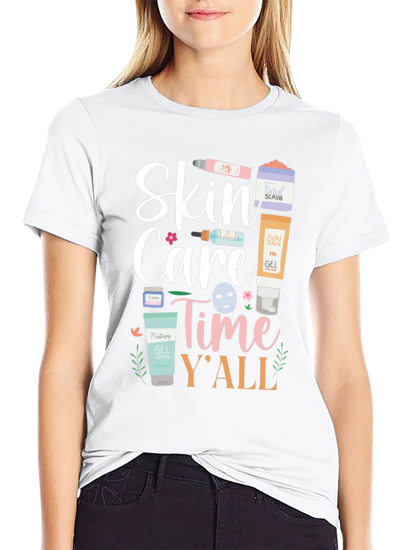 Skin Care Time Yall T-Shirt