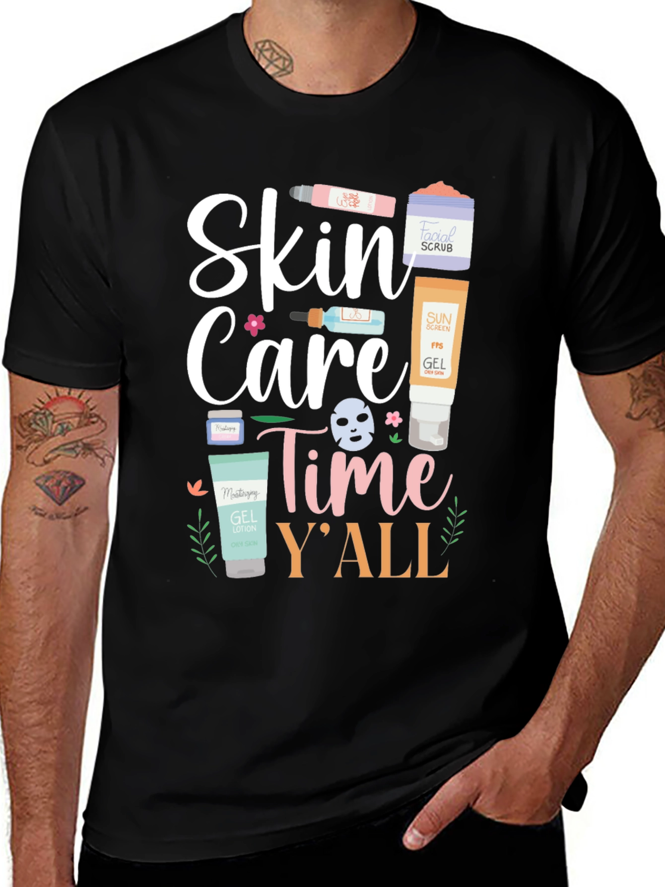 Skin Care Time Yall T-Shirt