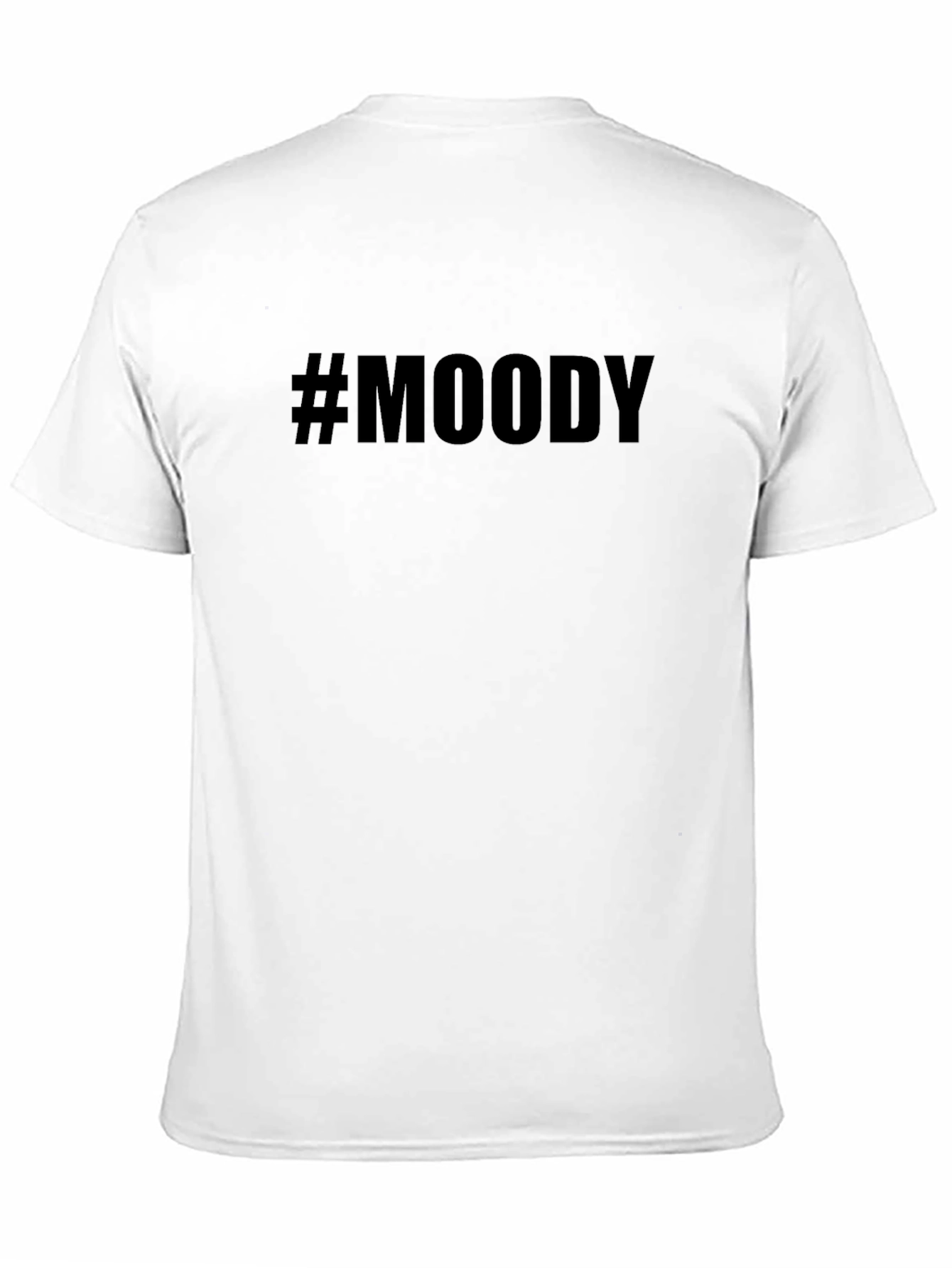 #Moody Black Graphic Tee - Casual Style