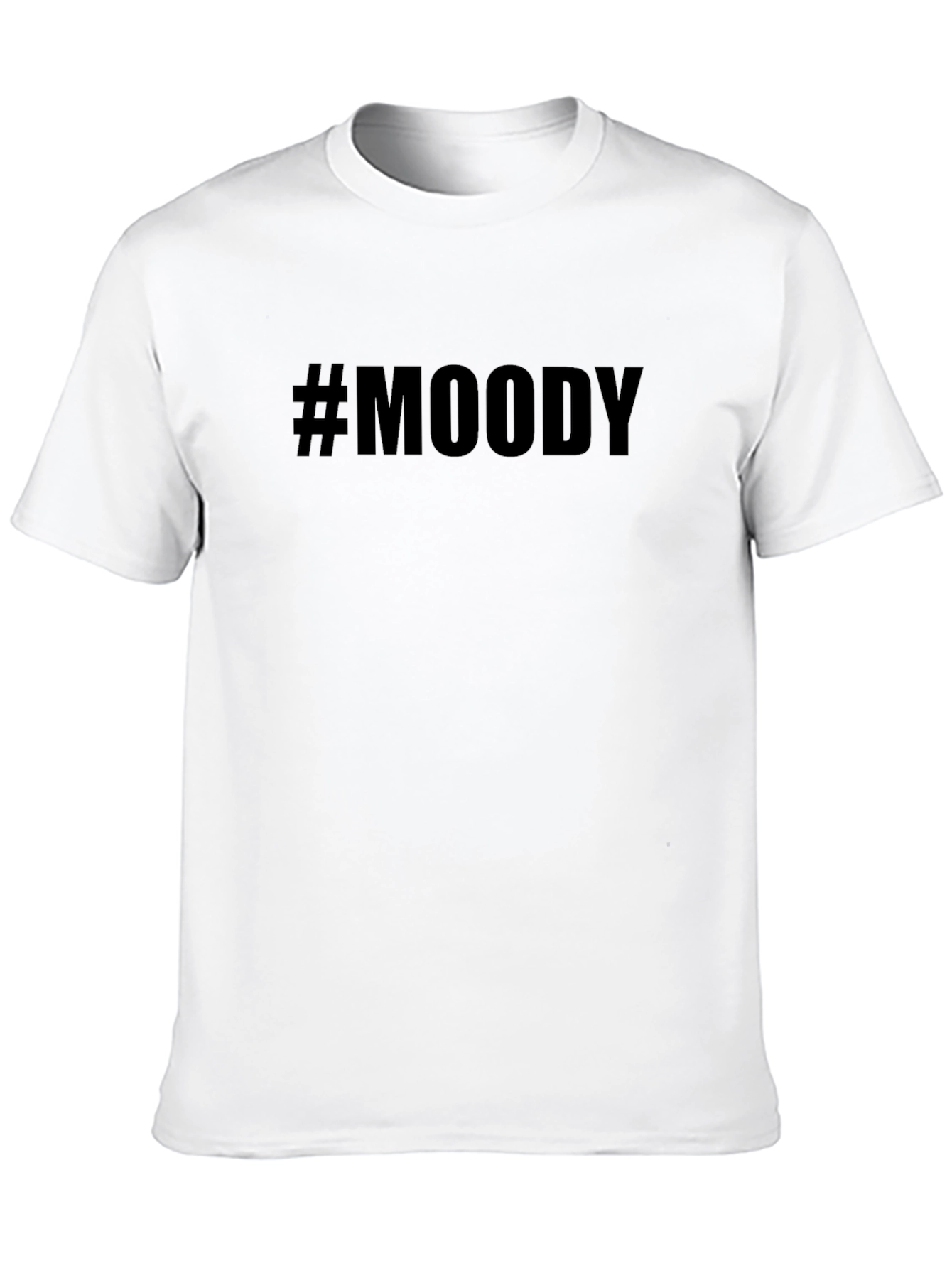 #Moody Black Graphic Tee - Casual Style